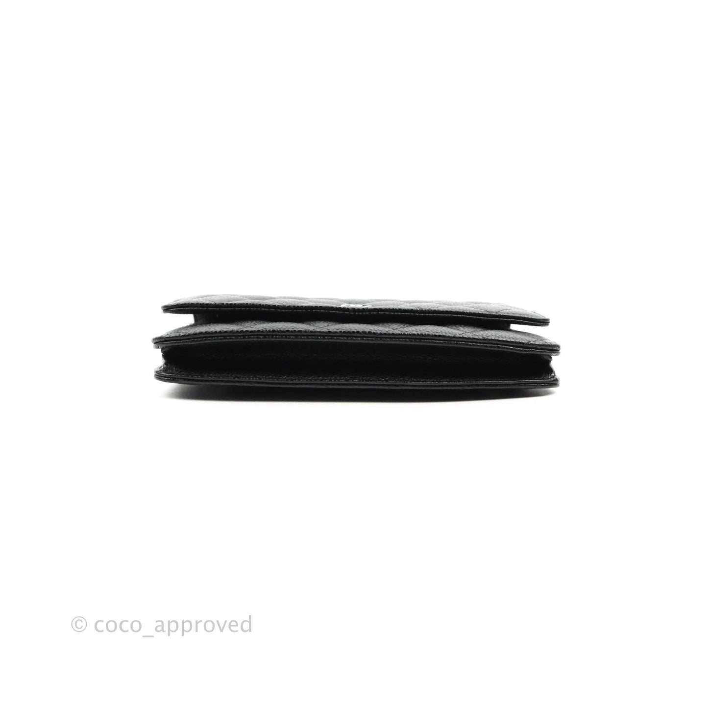 Chanel Quilted Classic WOC Black Caviar Silver Hardware