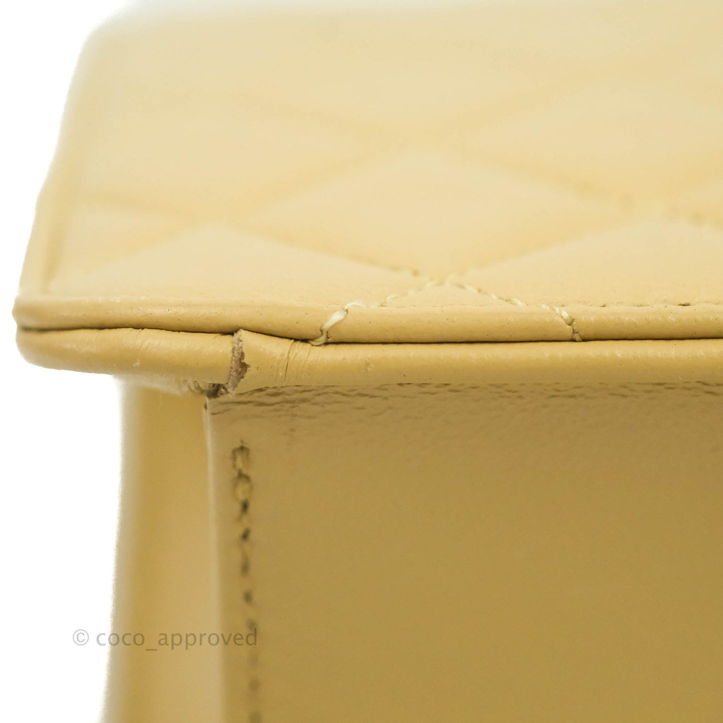 Chanel Vintage Single Flap Beige Lambskin 24K Gold Hardware