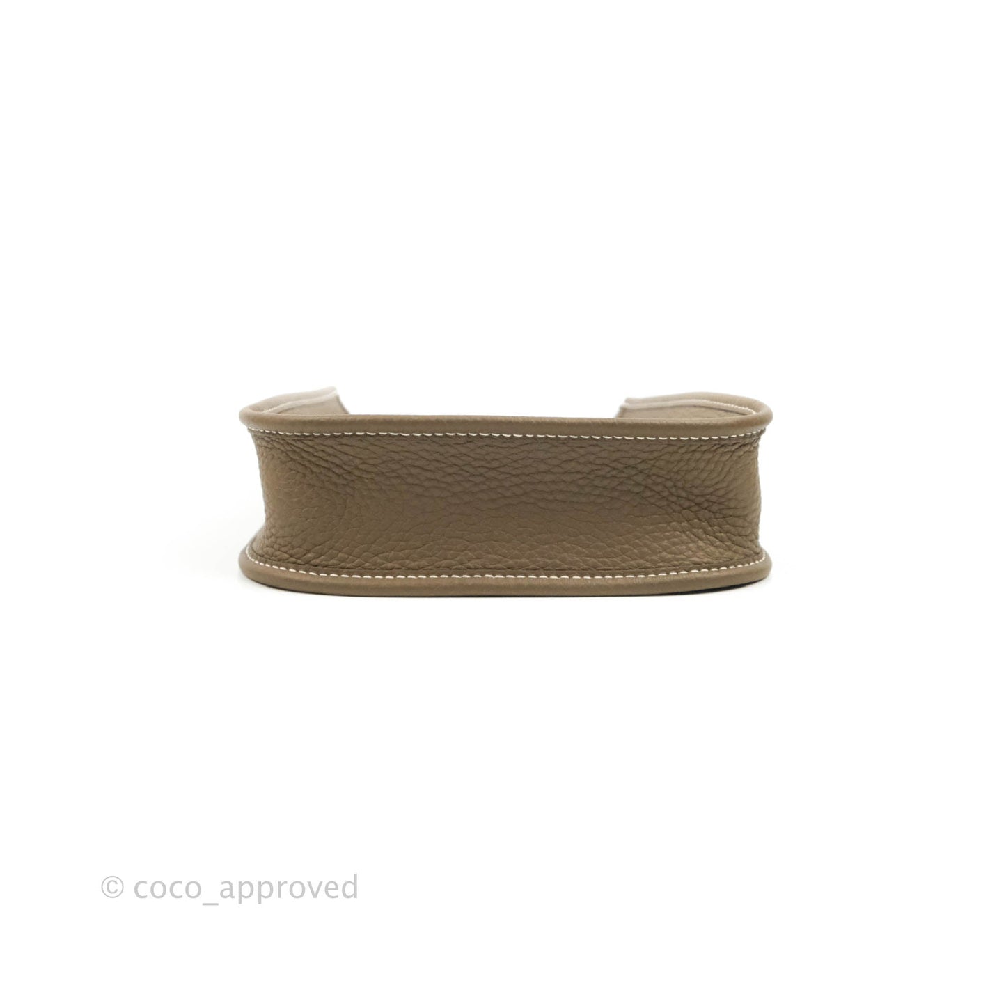 Hermès Mini Evelyne 16 Etoupe Amazone Taurillon Clemence Sangle Wooly Unie Palladium Hardware