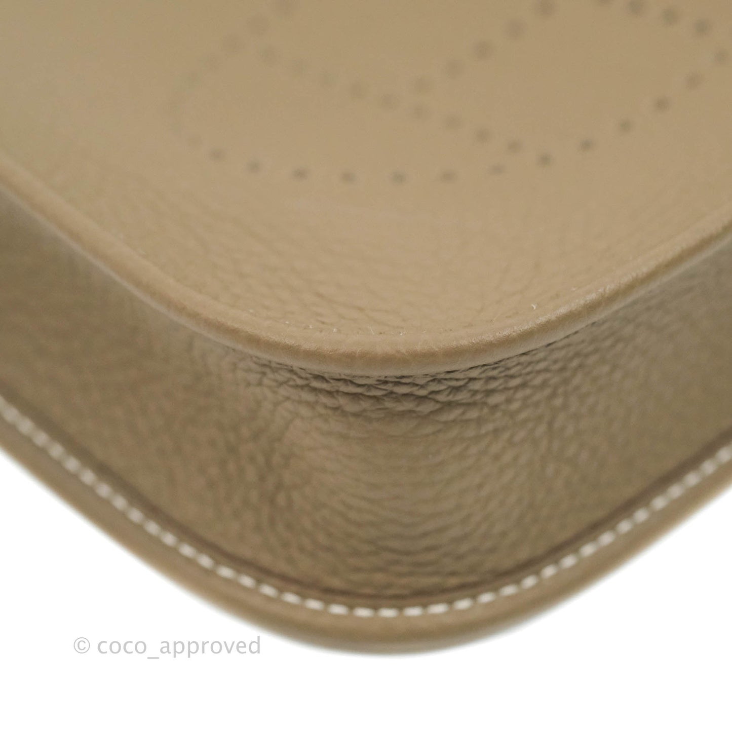 Hermès Mini Evelyne 16 Etoupe Amazone Taurillon Clemence Sangle Wooly Unie Palladium Hardware