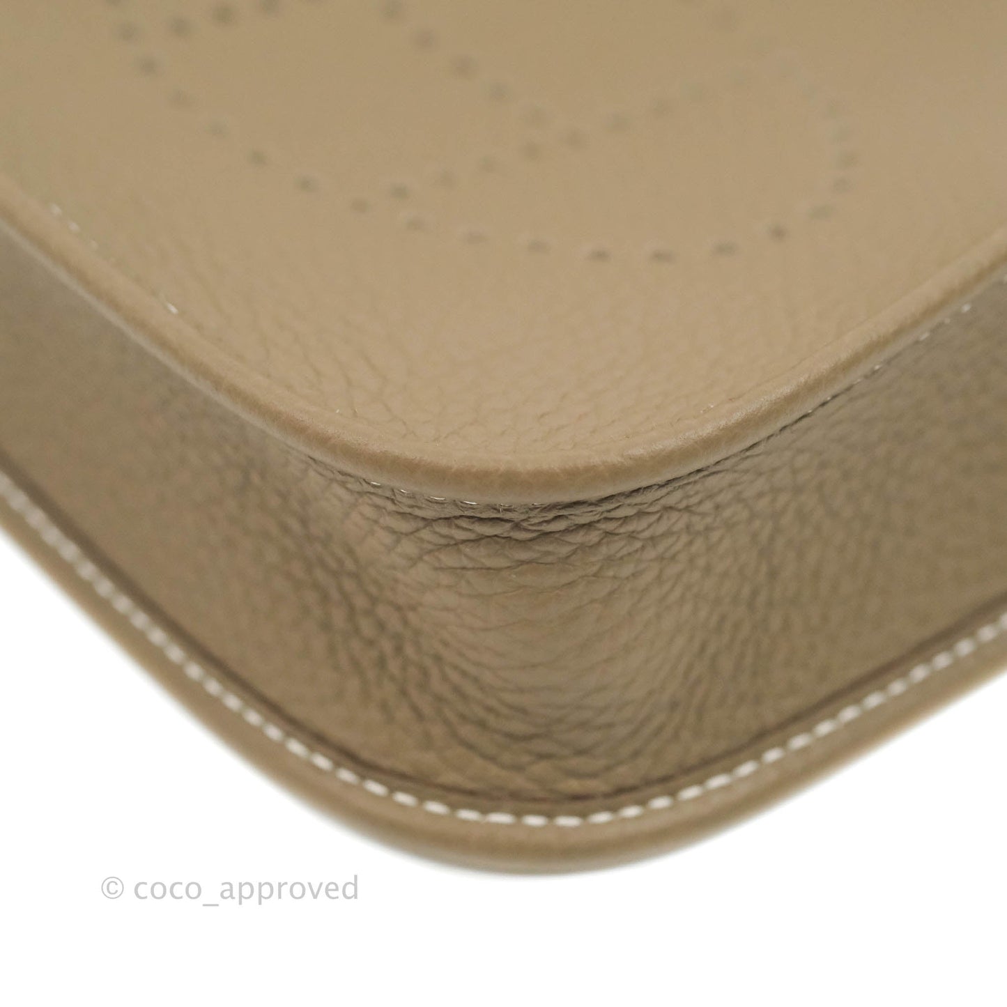Hermès Mini Evelyne 16 Etoupe Amazone Taurillon Clemence Sangle Wooly Unie Palladium Hardware