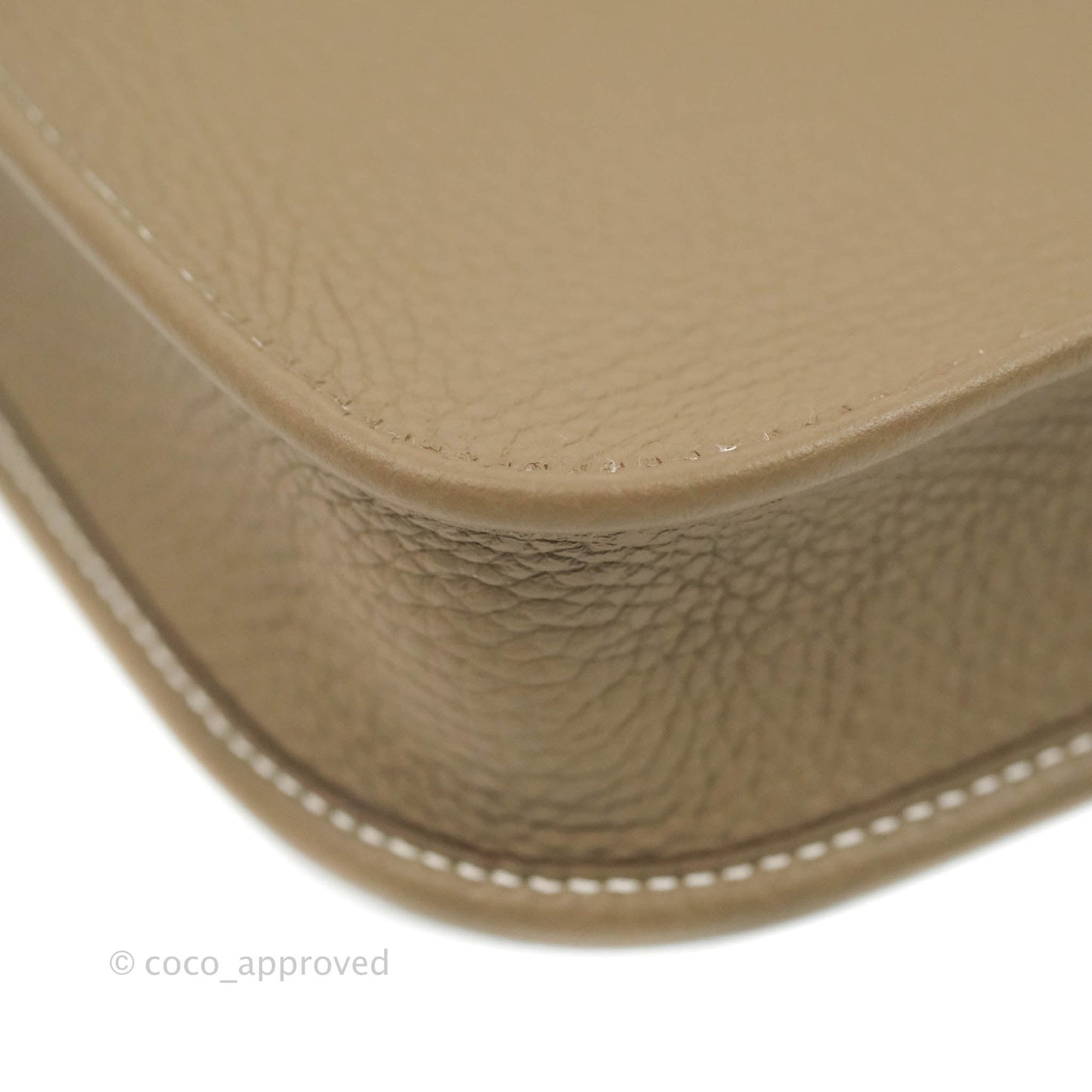 Hermès Mini Evelyne 16 Etoupe Amazone Taurillon Clemence Sangle Wooly Unie Palladium Hardware