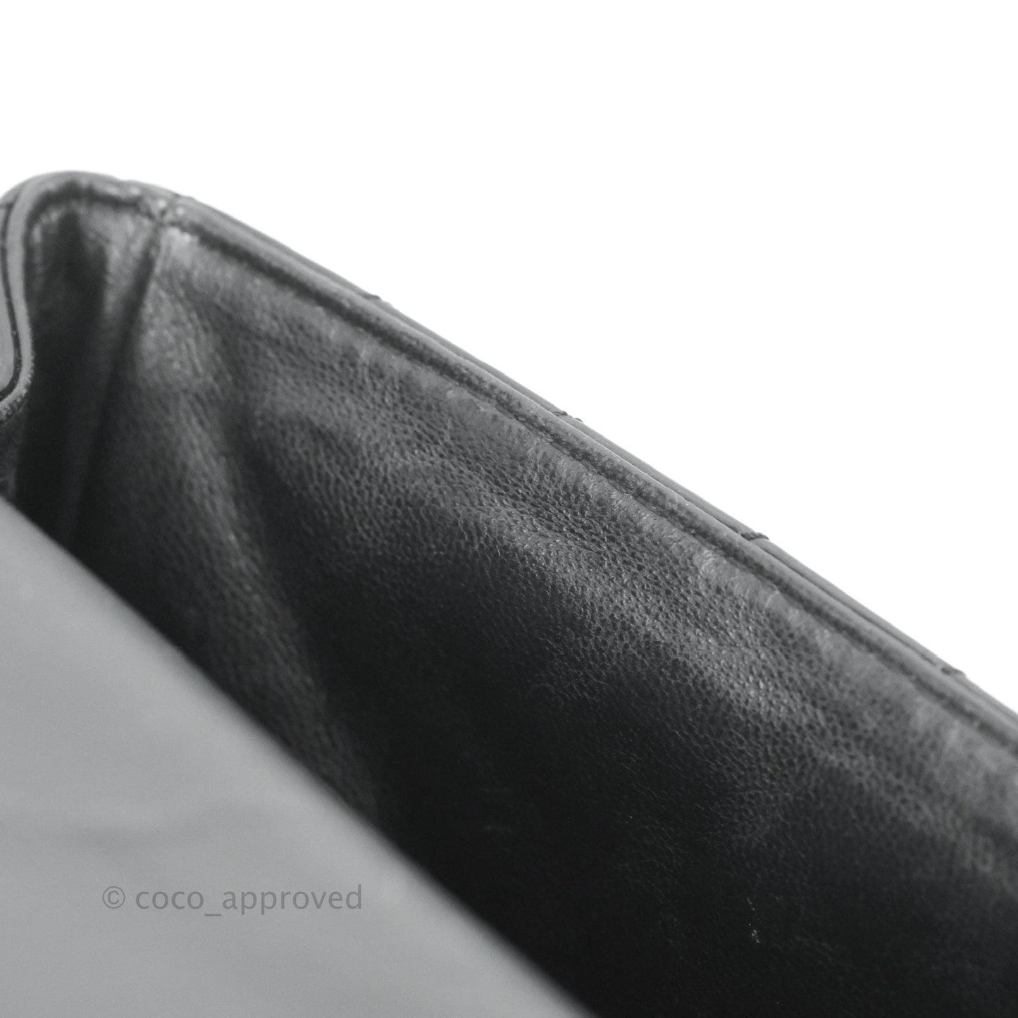 Chanel Single Flap Maxi Chevron Black Patent Silver Hardware