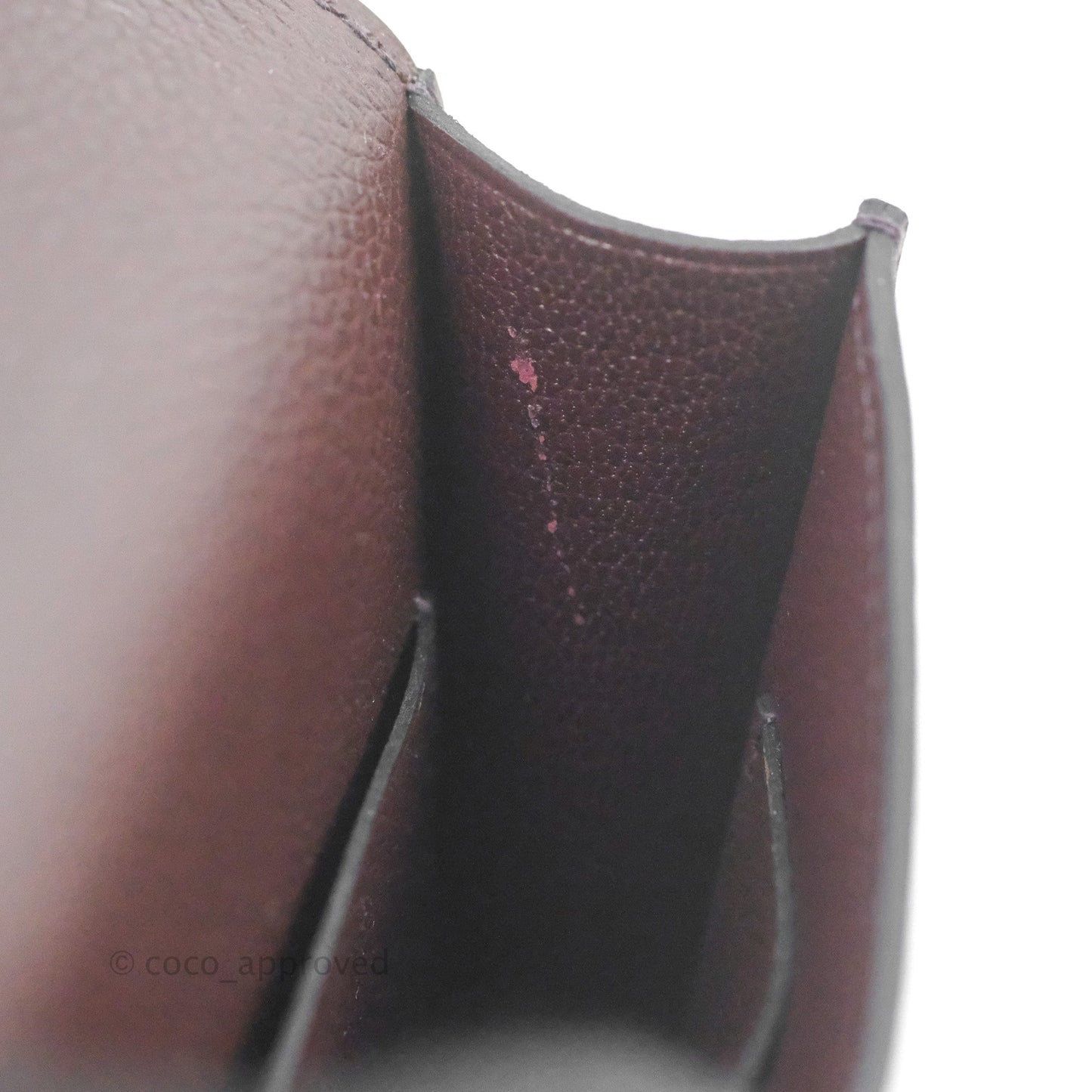 Hermès Constance Slim Wallet Rouge Sellier Evercolor Gold Hardware