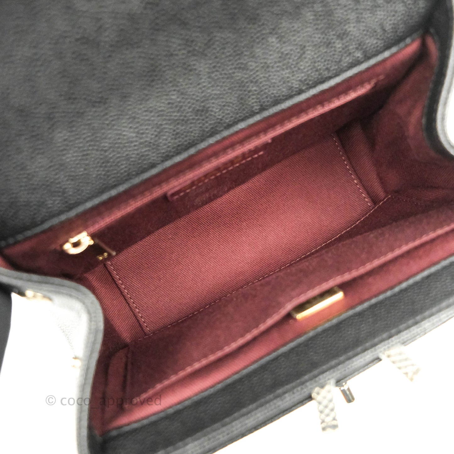 Chanel Small Business Affinity Flap Bag Black Caviar Gold Hardware