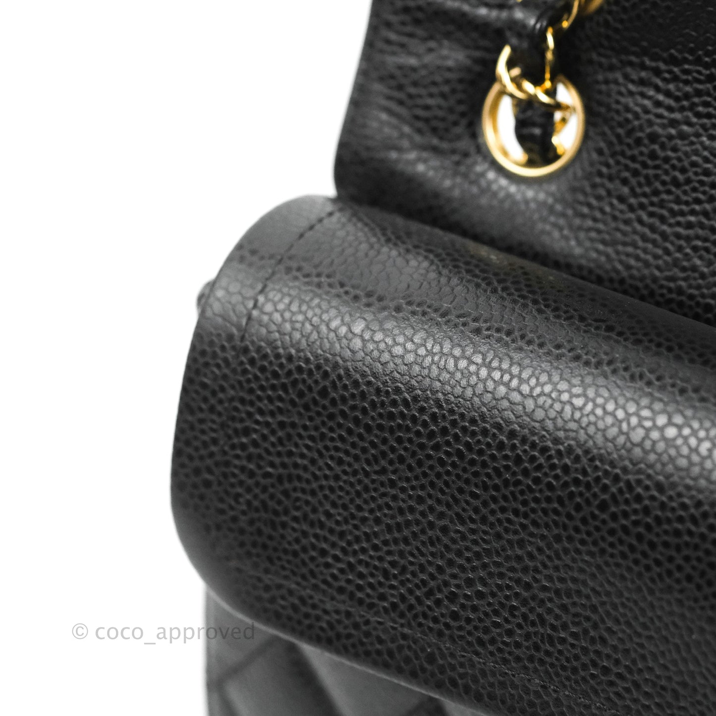 Chanel S/M Small Classic Quilted Flap Black Caviar Gold Hardware