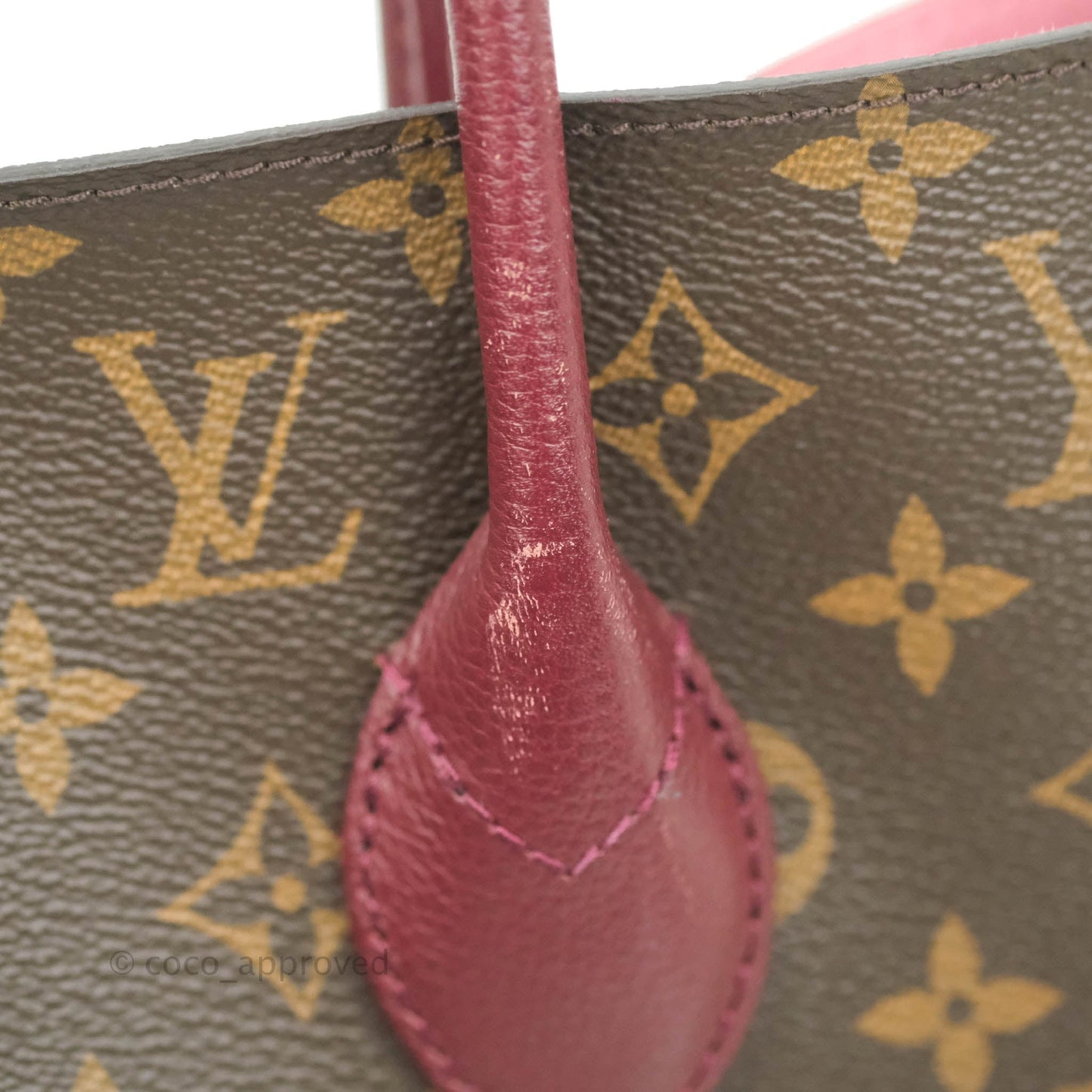 Louis Vuitton Flandrin Monogram Navy Burgundy Tote Bag