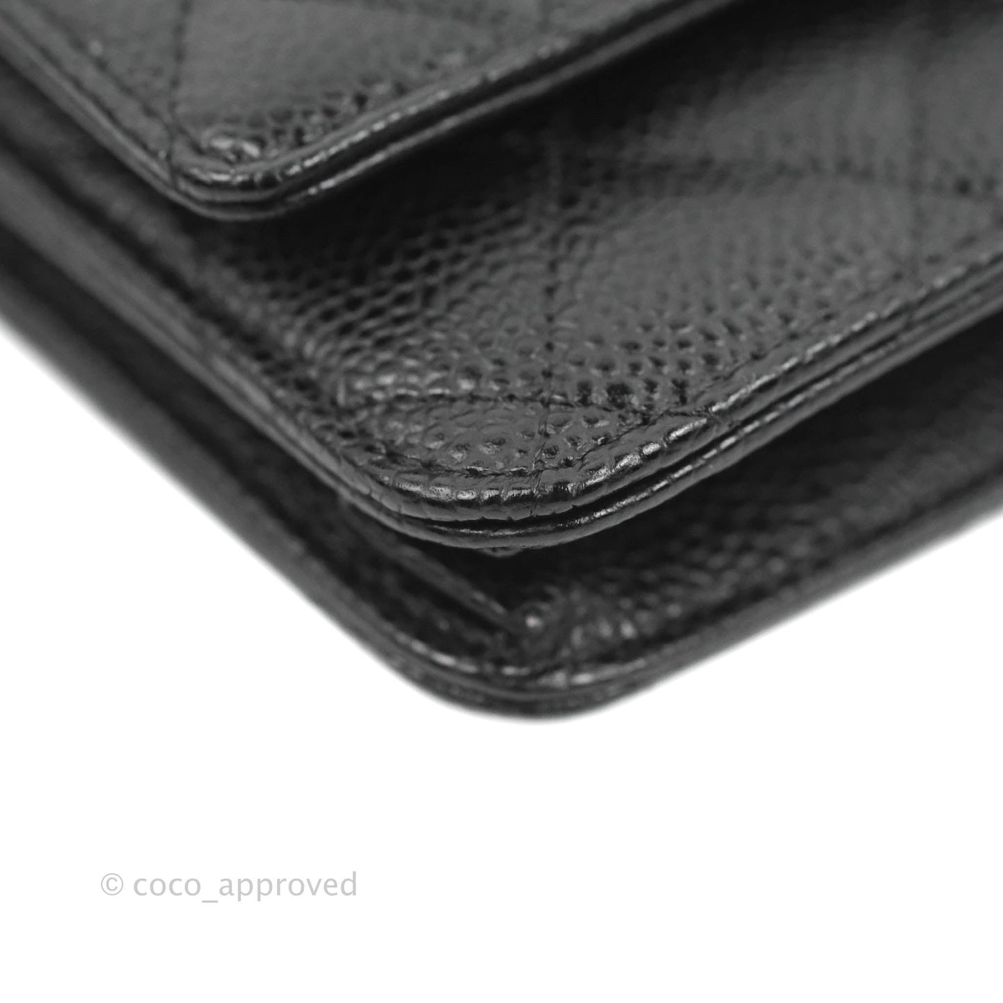 Chanel Quilted Classic WOC Black Caviar Silver Hardware