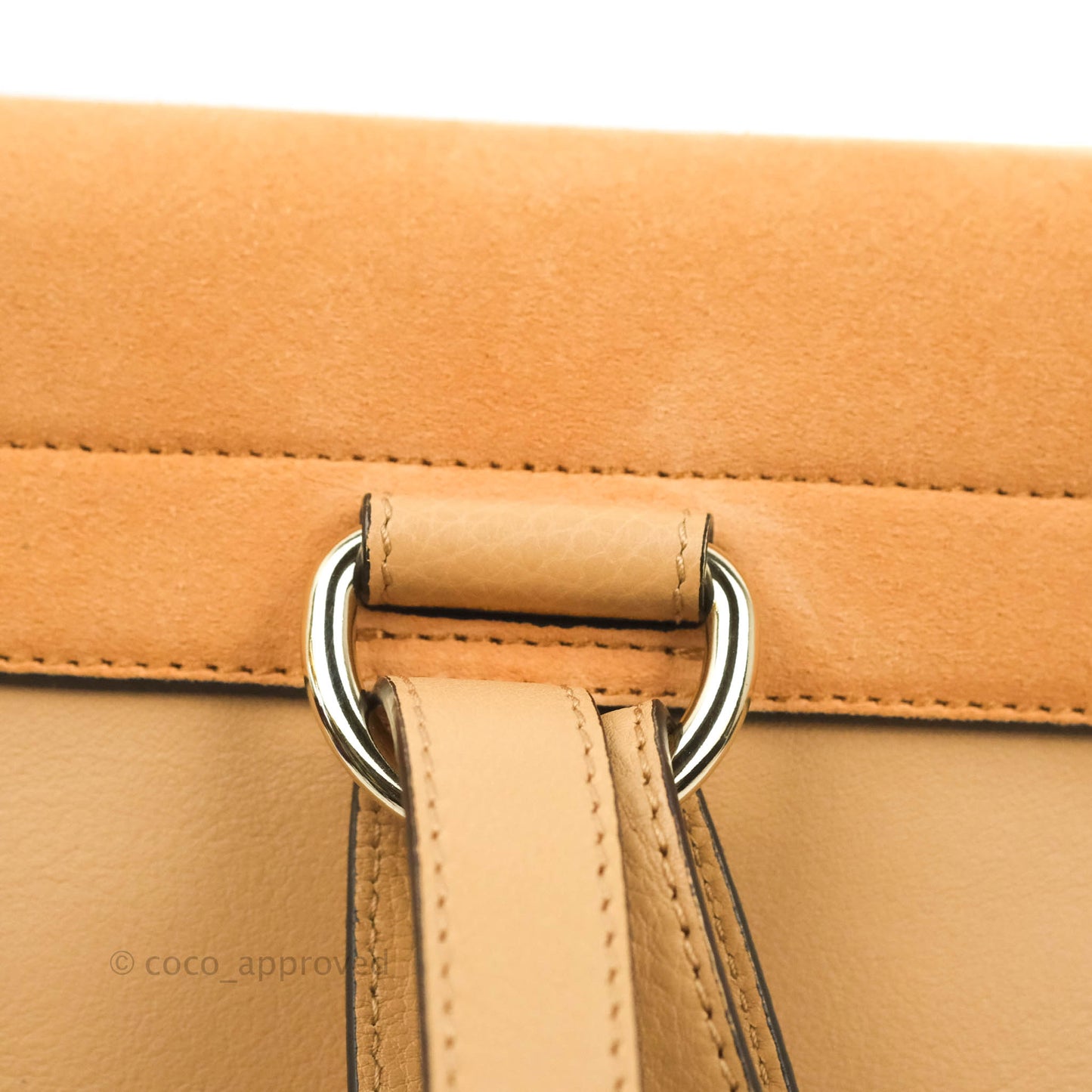 Chloe Small Faye Backpack Suede Calfskin Gold Hardware Blush Nude