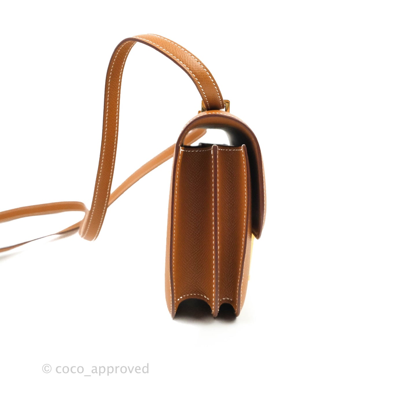 Hermès Constance Mini 18 Gold Epsom Gold Hardware