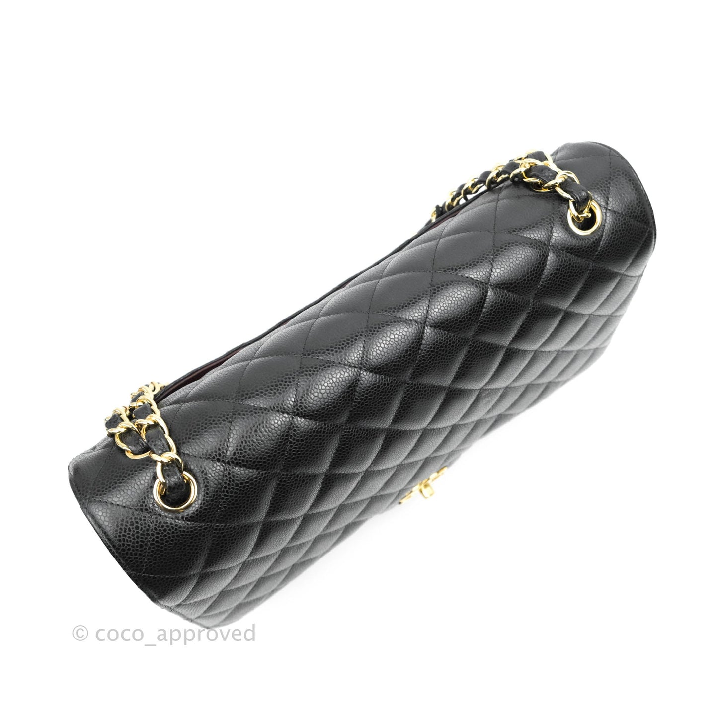 Chanel Classic Double Flap Maxi Black Caviar Gold Hardware