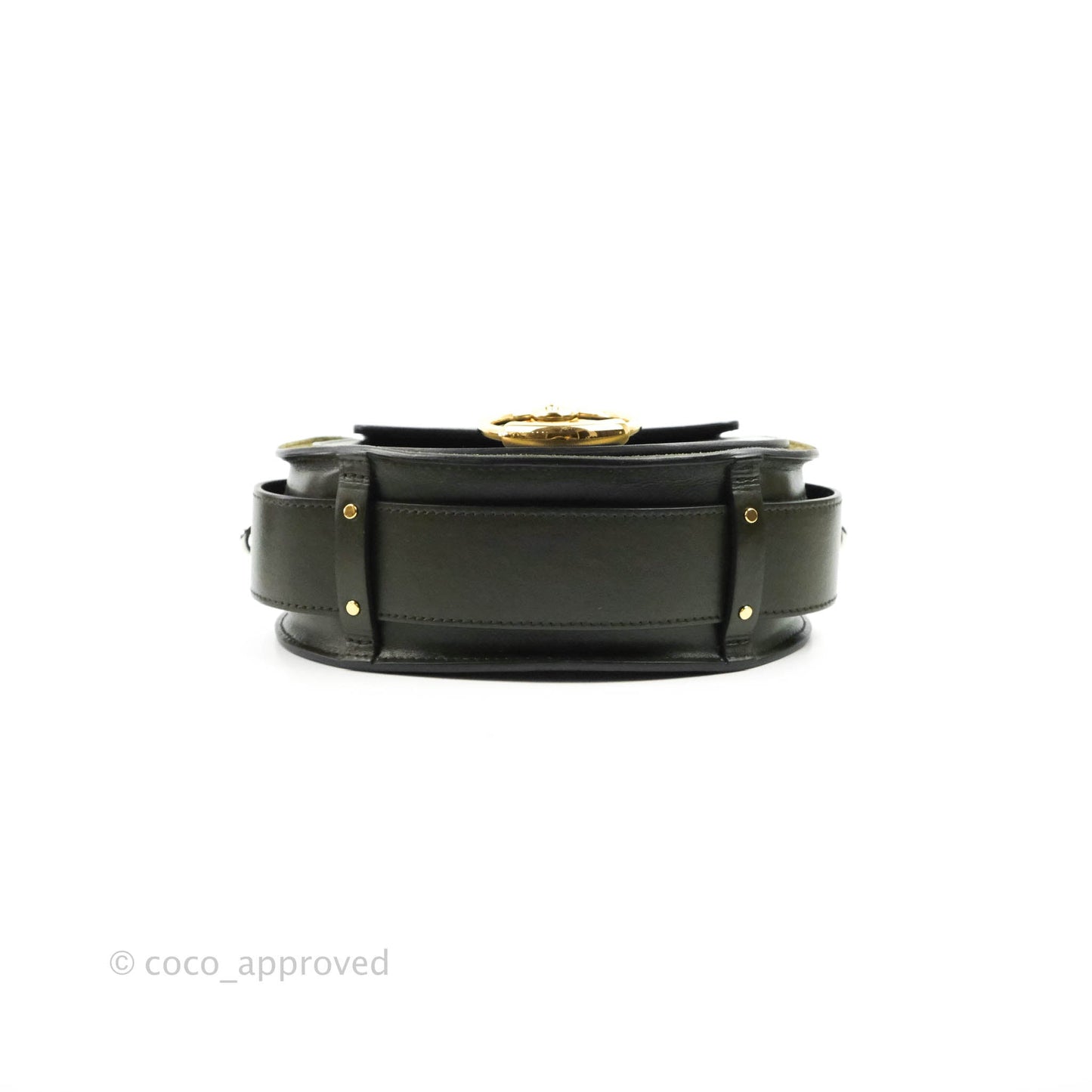 Chloé Small Tess Bag Dark Green Calfskin Suede