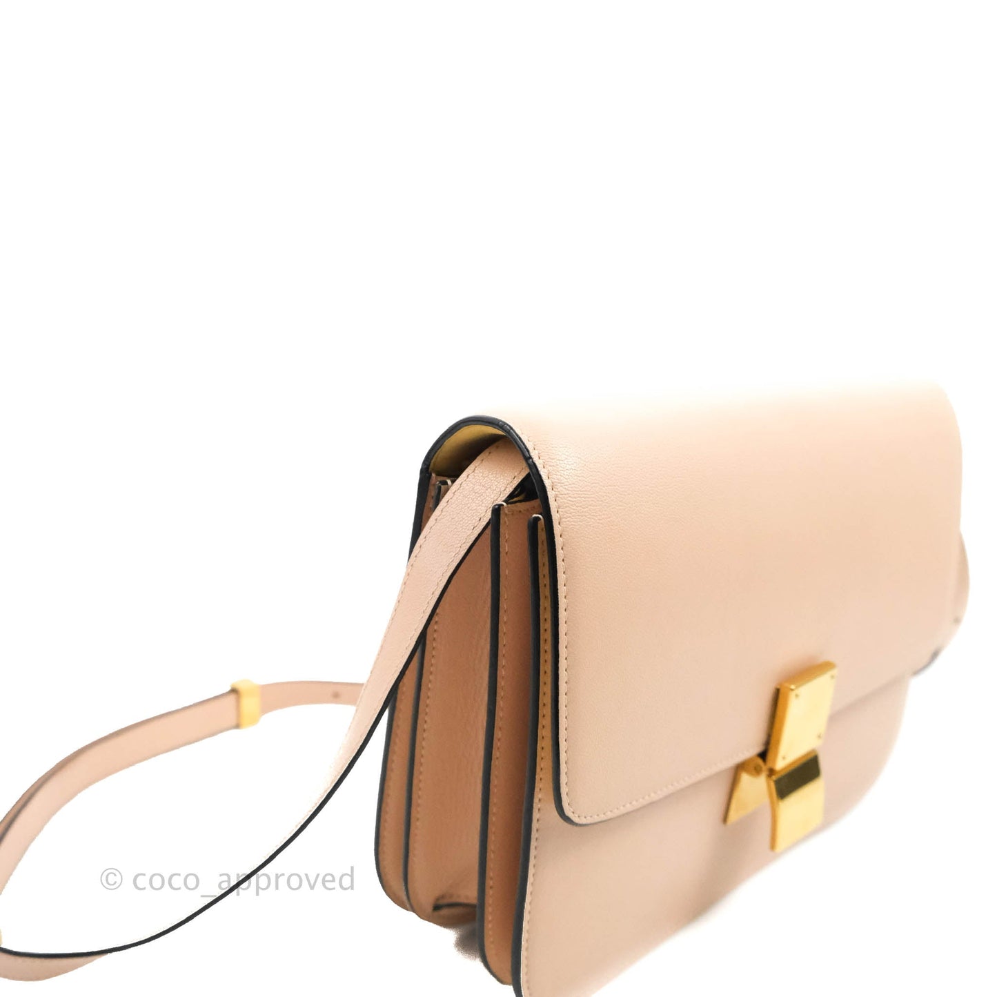 Celine Medium Classic Box Flap Blush Goatskin