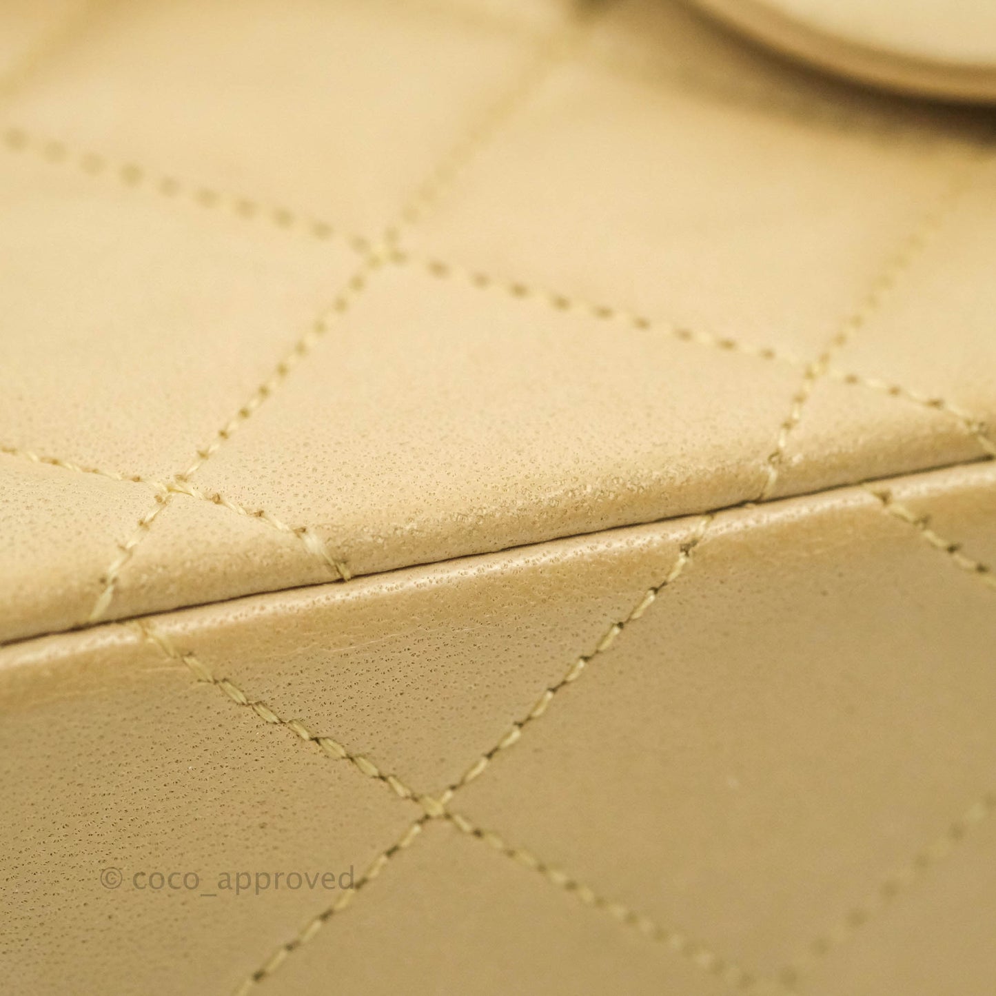 Chanel Classic Vintage Small Flap Beige Lambskin 24K Gold Hardware