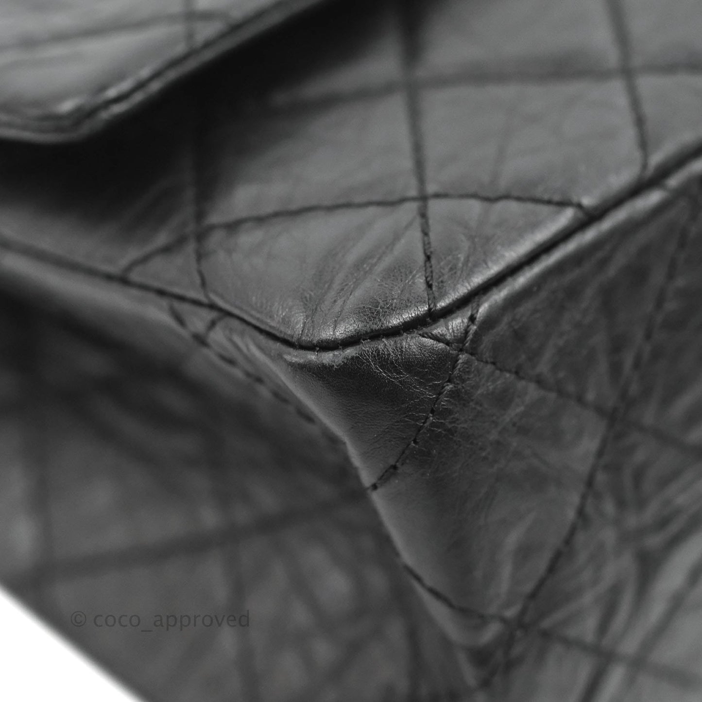Chanel Reissue 226 Quilted Flap Black Aged Calfskin Ruthenium Hardware