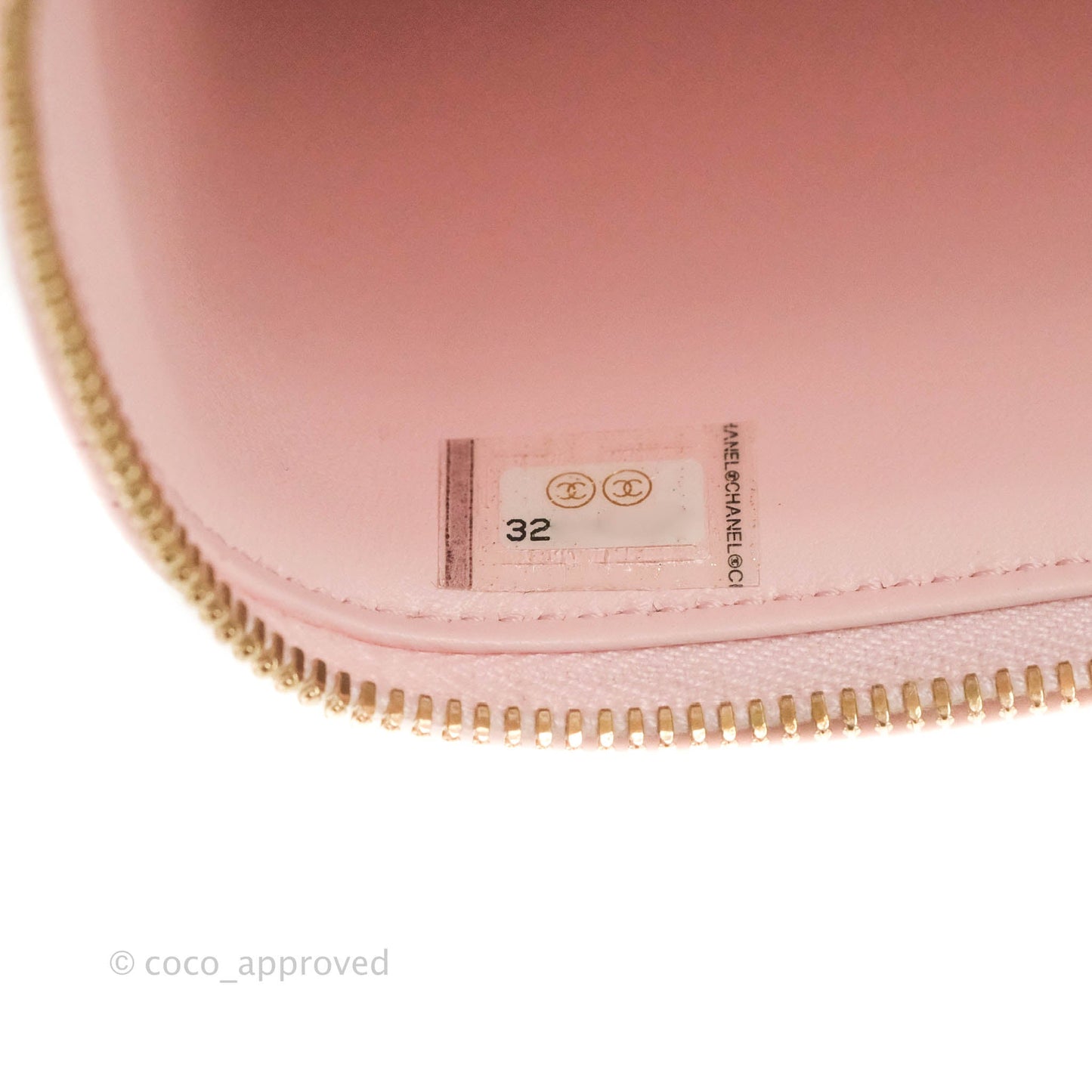 Chanel Classic Vanity with Chain Pink Caviar Gold Hardware