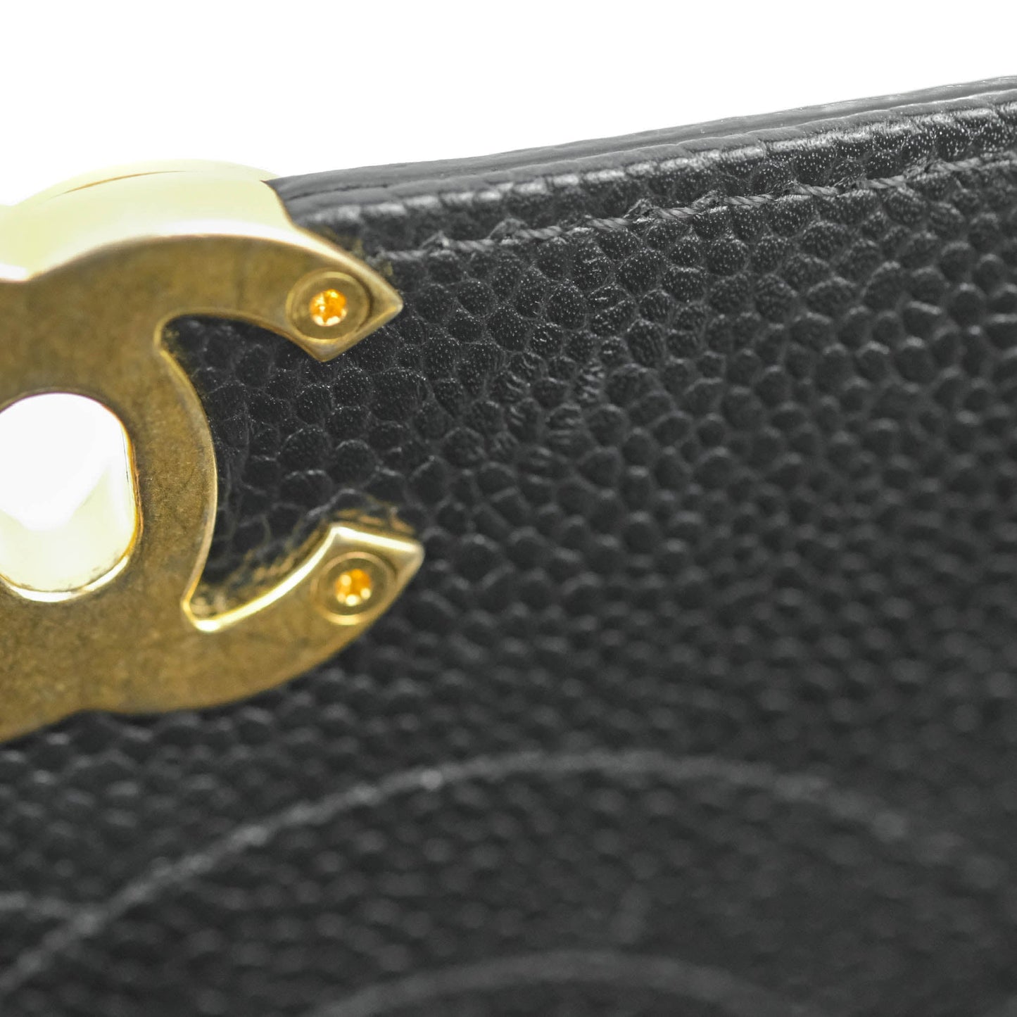 Chanel Chic Affinity Small Grained Calfskin Black Aged Gold Hardware
