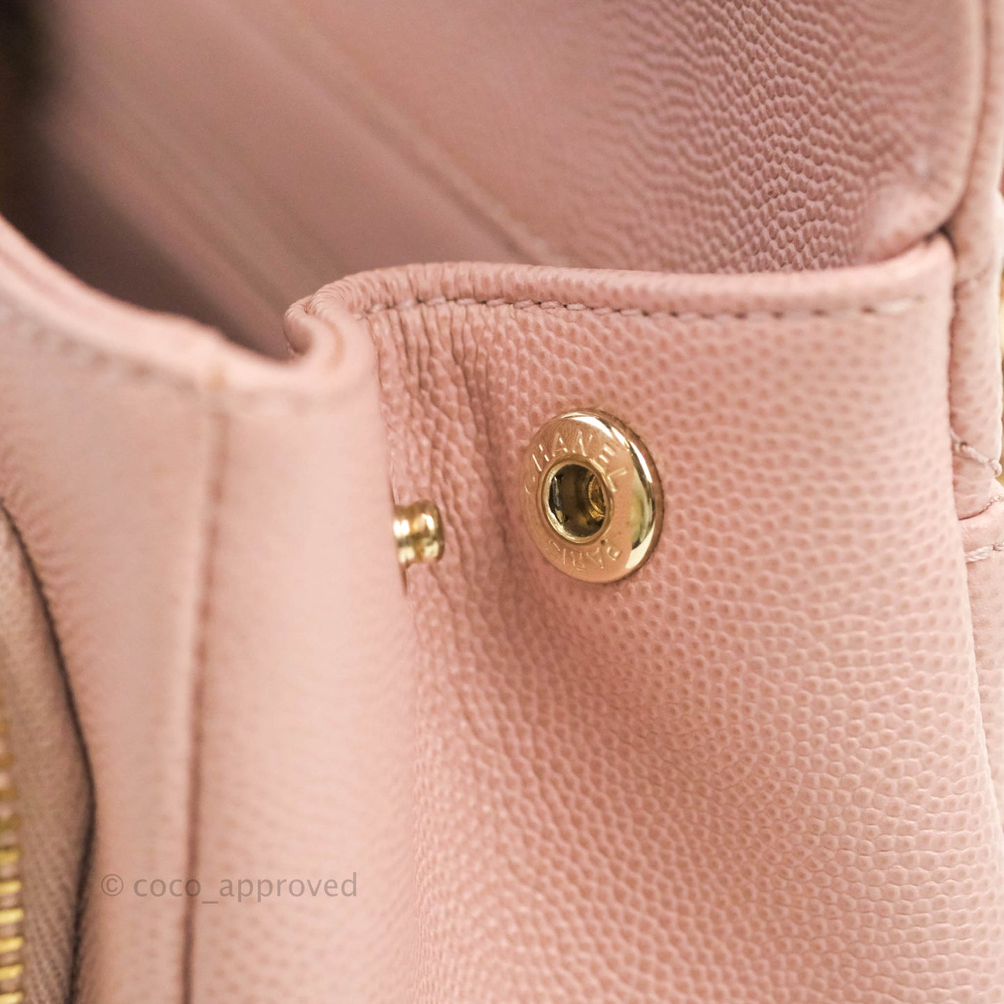 Chanel Quilted Small Business Affinity Flap Pink Caviar Gold Hardware