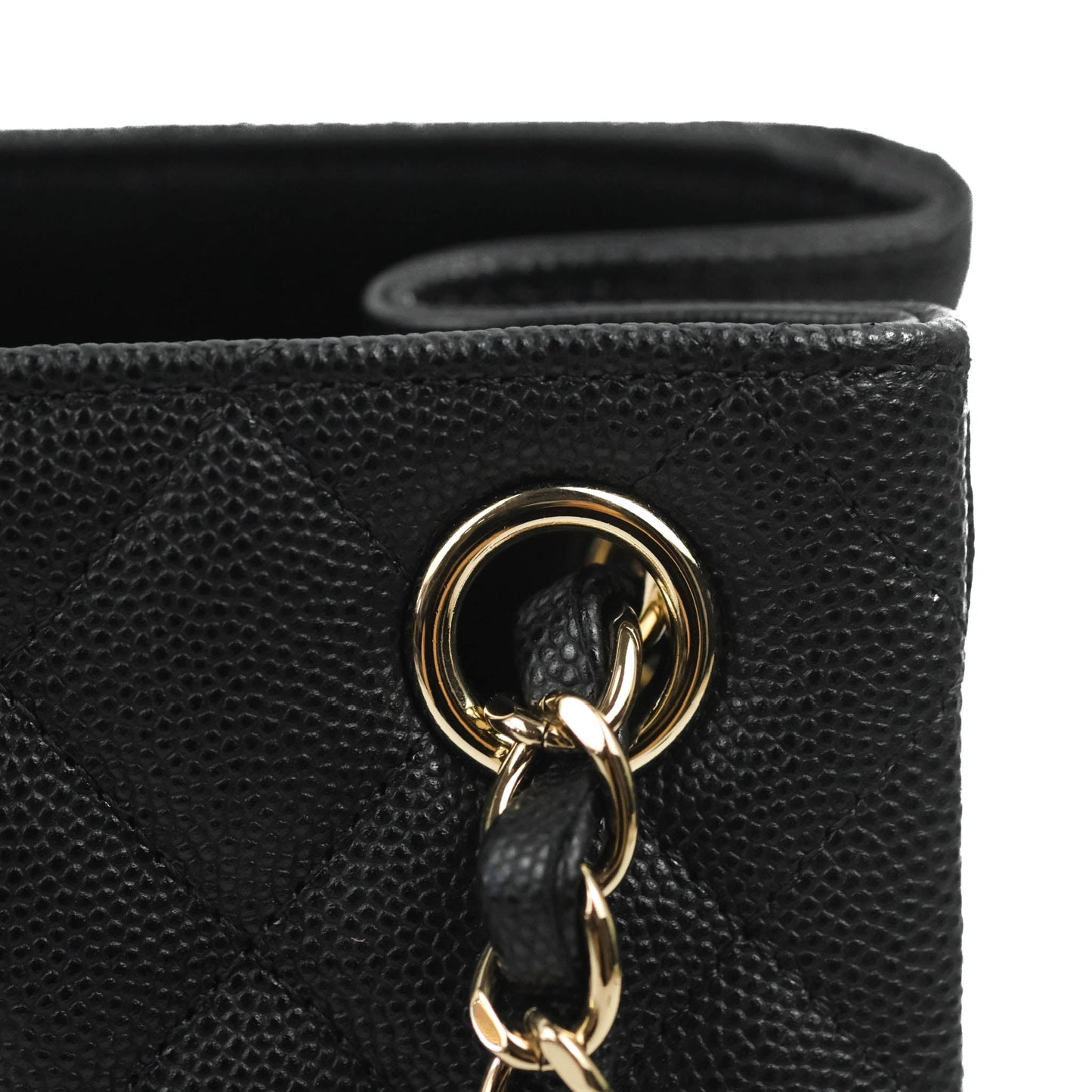 Chanel Mini Bucket Tote Black Caviar Gold Hardware 22S