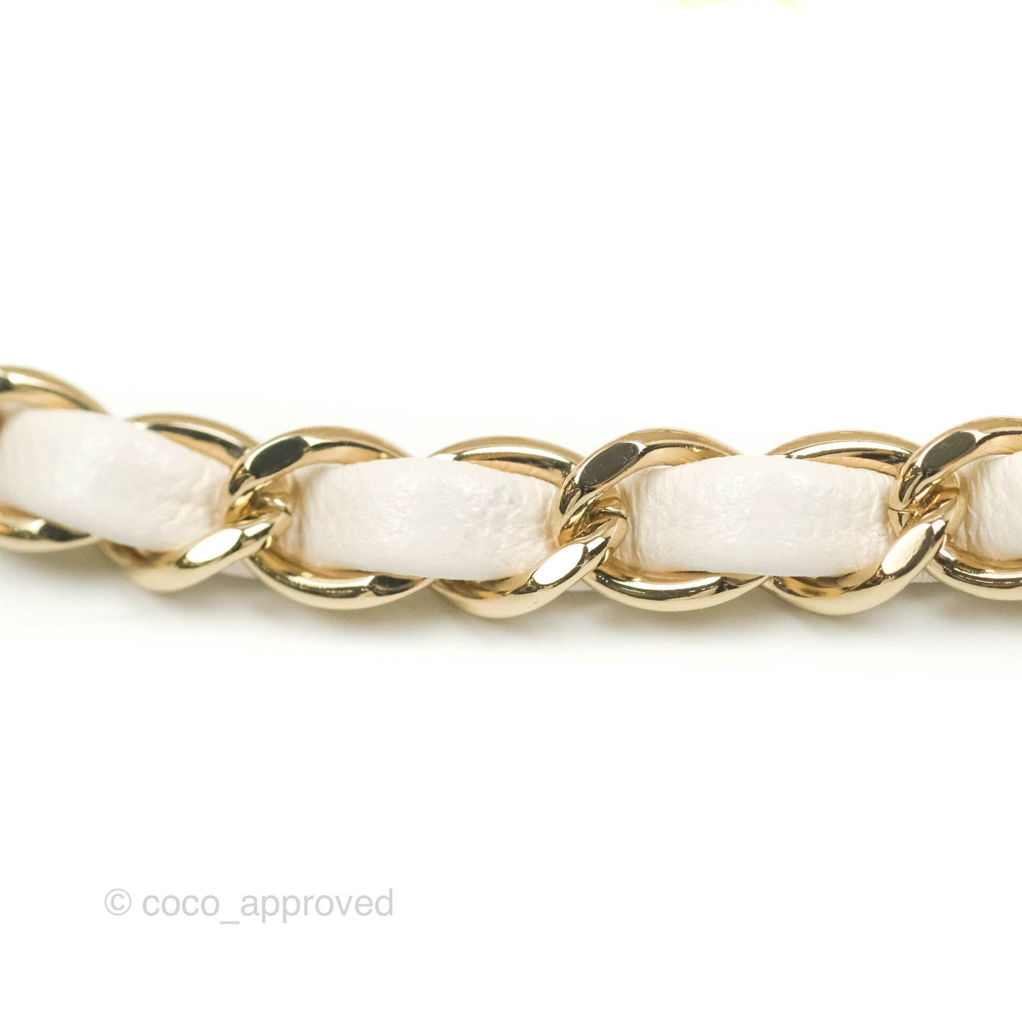 Chanel Classic Small S/M Flap White Caviar Gold Hardware 21S
