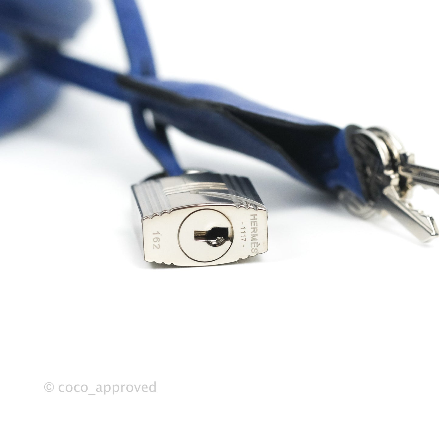 Hermès Bolide 1923 31 Bleu Royal Evercolor Palladium Hardware
