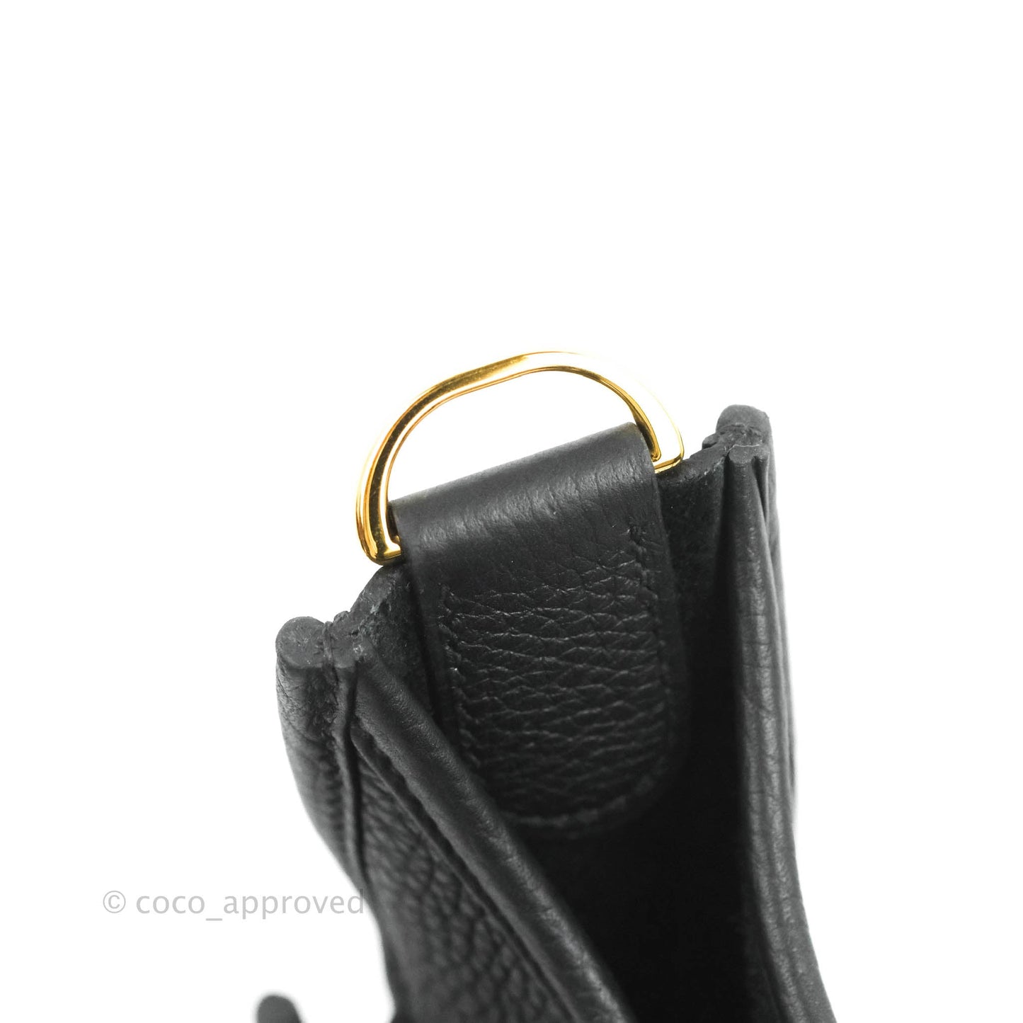Hermes Evelyne III 29 Black Clemence Gold Hardware