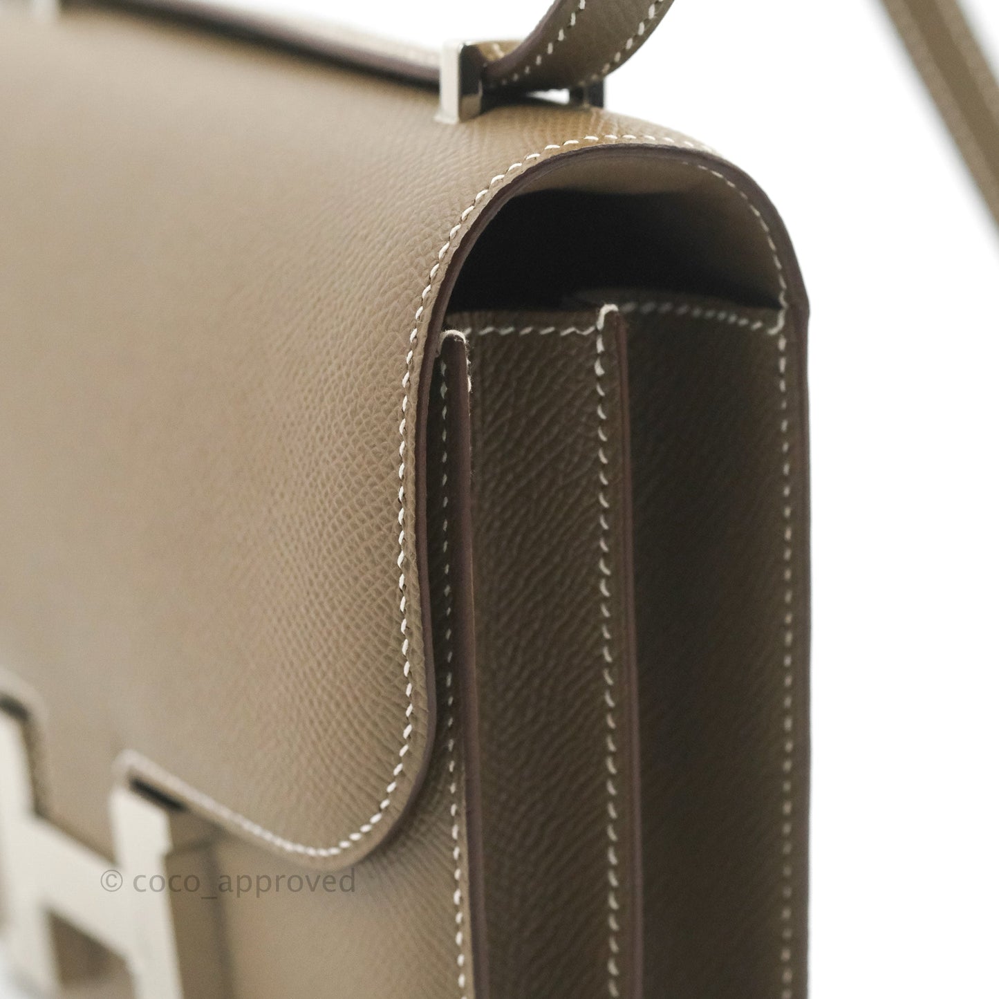 Hermès Constance Mini 18cm Etoupe Epsom Palladium Hardware