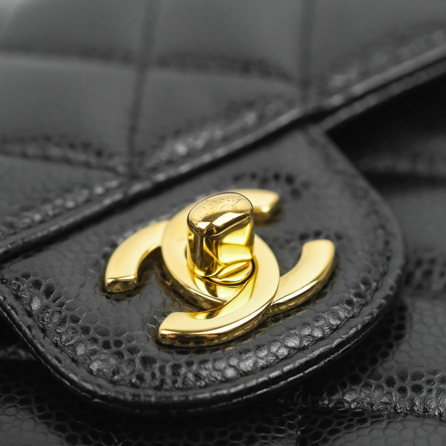 Chanel Small Classic Quilted Flap Black Caviar Gold Hardware
