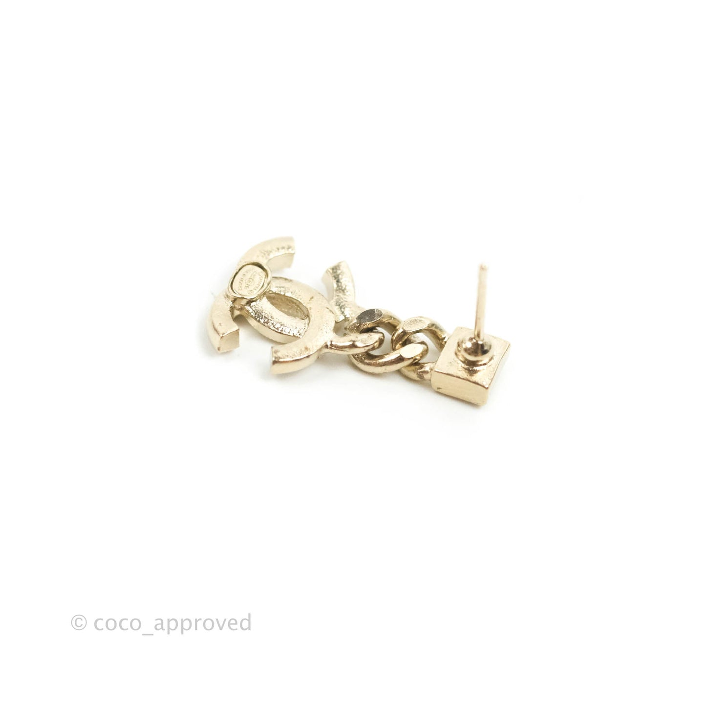 Chanel Crystal CC Drop Earrings 22B