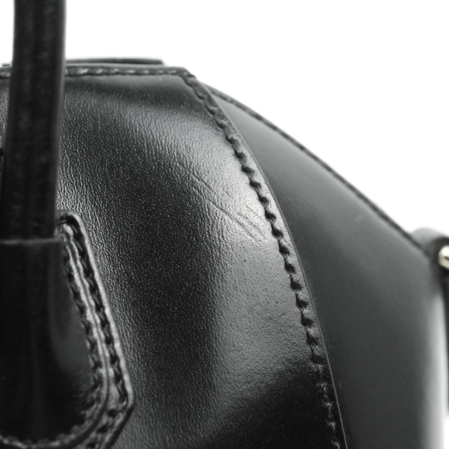 Givenchy Antigona Black Glazed Calfskin Silver Hardware