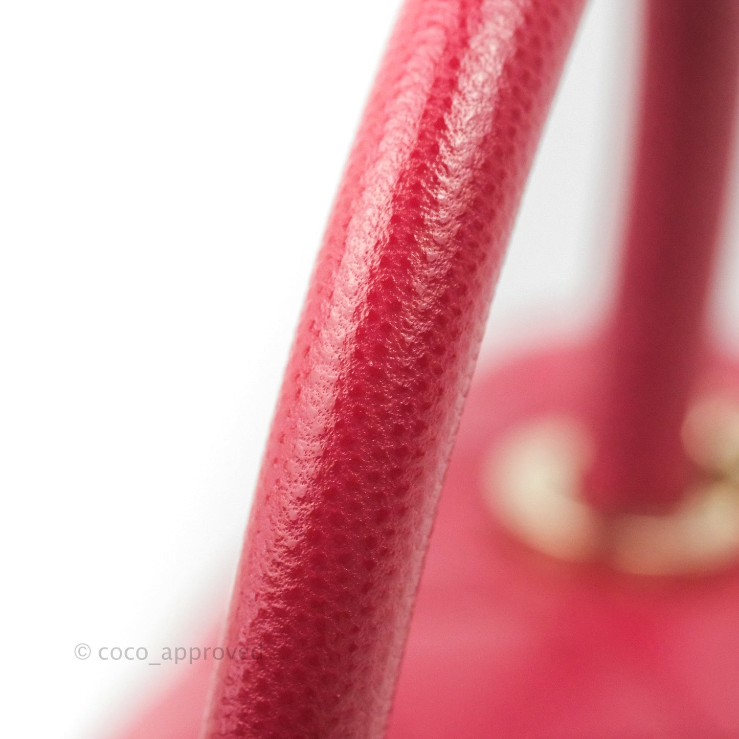 Chanel Small Coco Handle Quilted Dark Pink Caviar Gold Hardware 21A