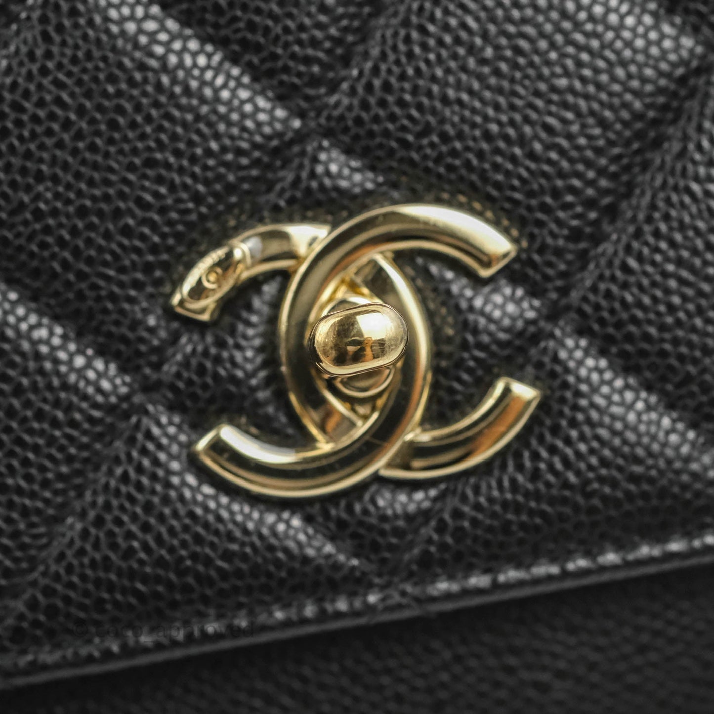 Chanel Quilted Small Business Affinity Flap Black Caviar Gold Hardware