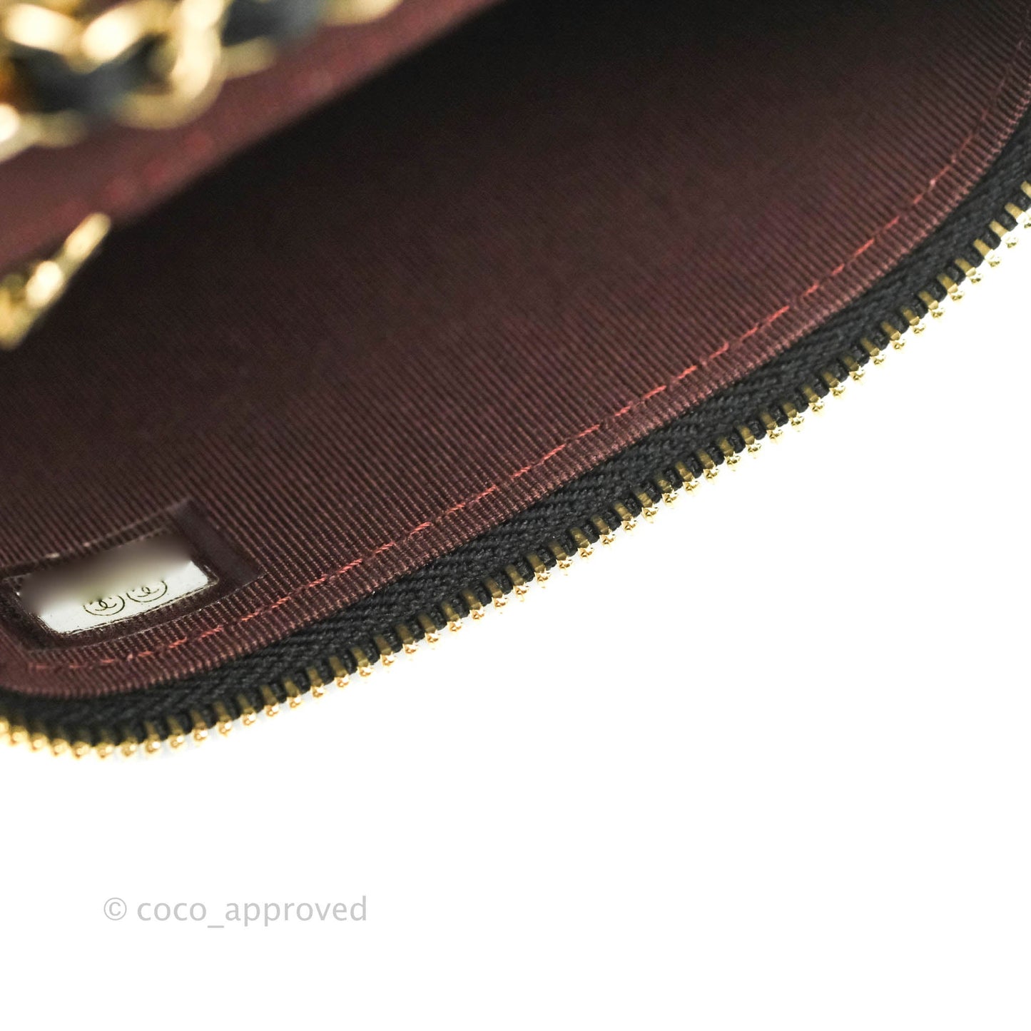Chanel Classic Mini Vanity With Chain Black Lambskin Gold Hardware