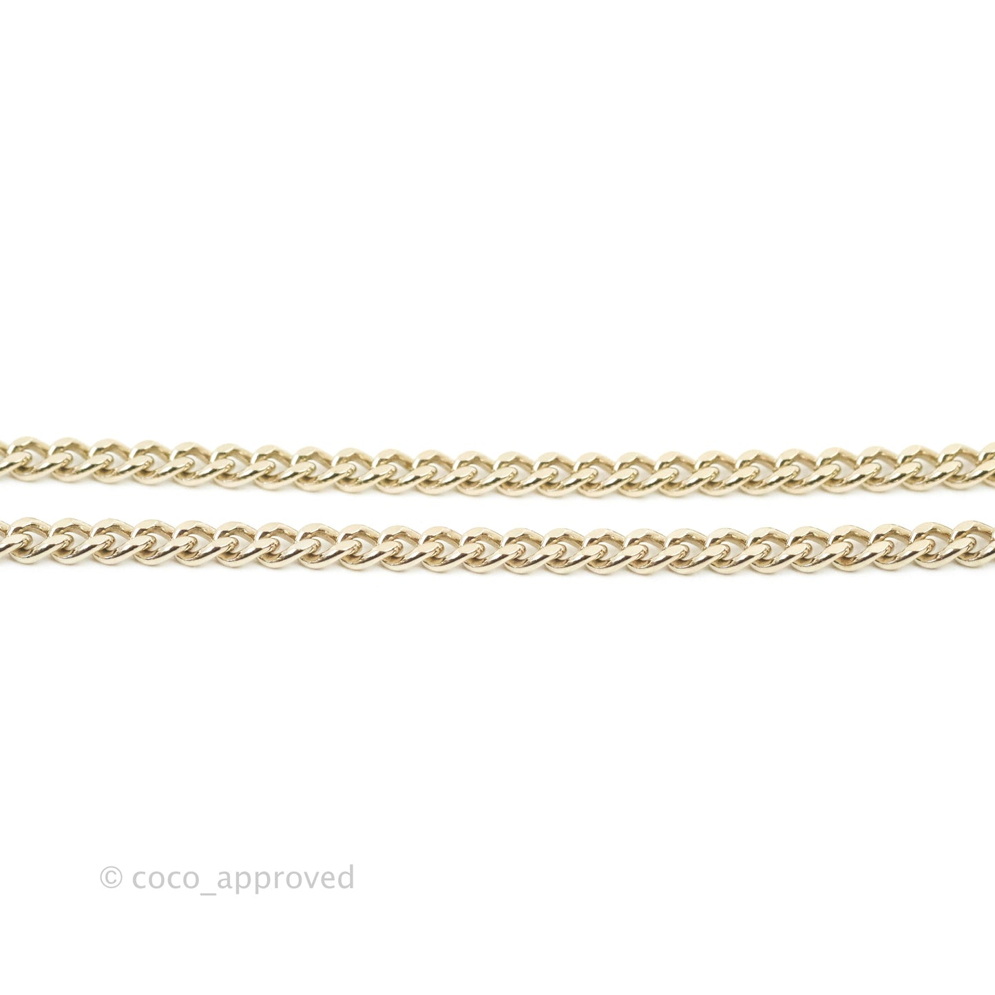 Chanel CC Round Crystal Choker Gold Tone 22C