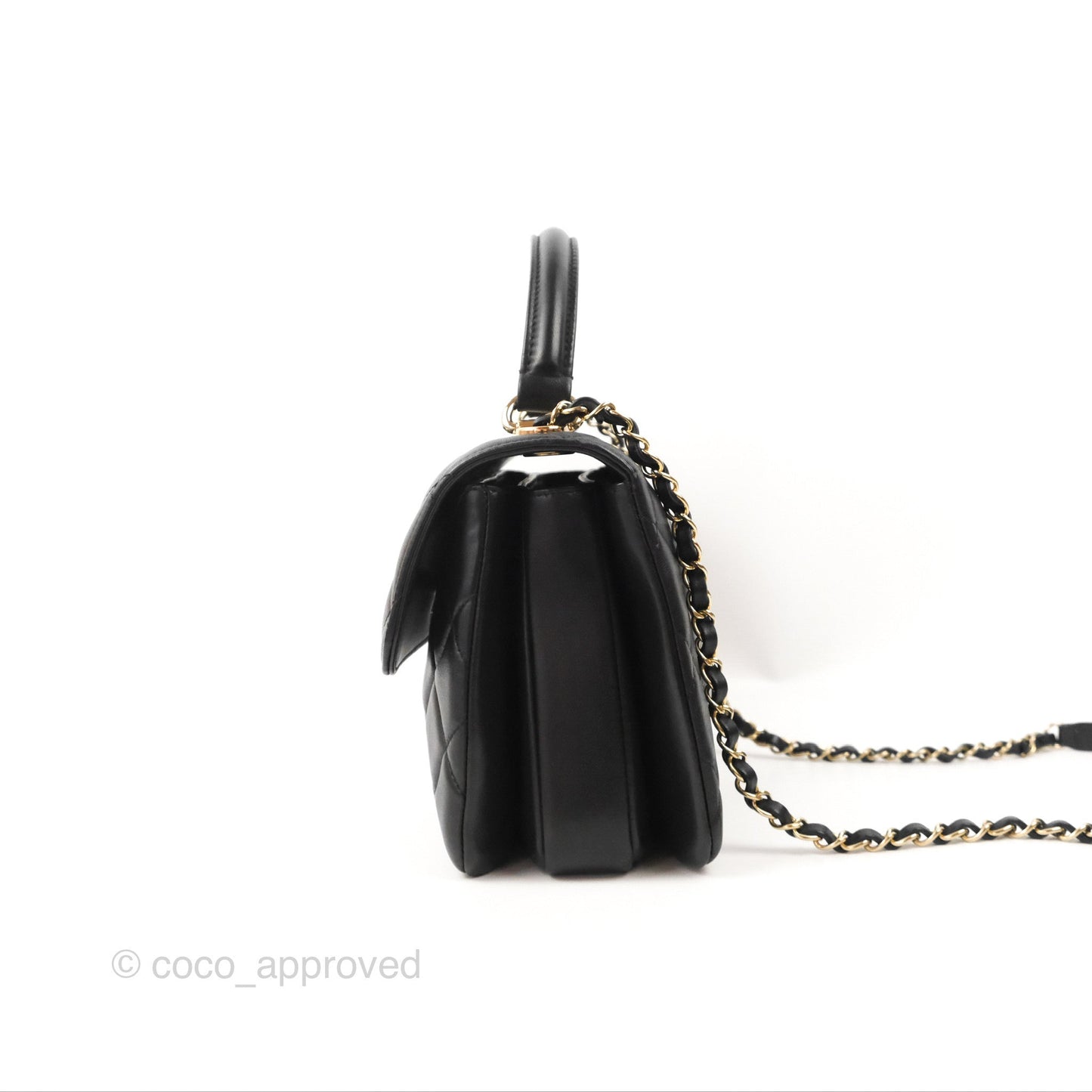 Chanel Trendy CC Small Black Lambskin Gold Hardware