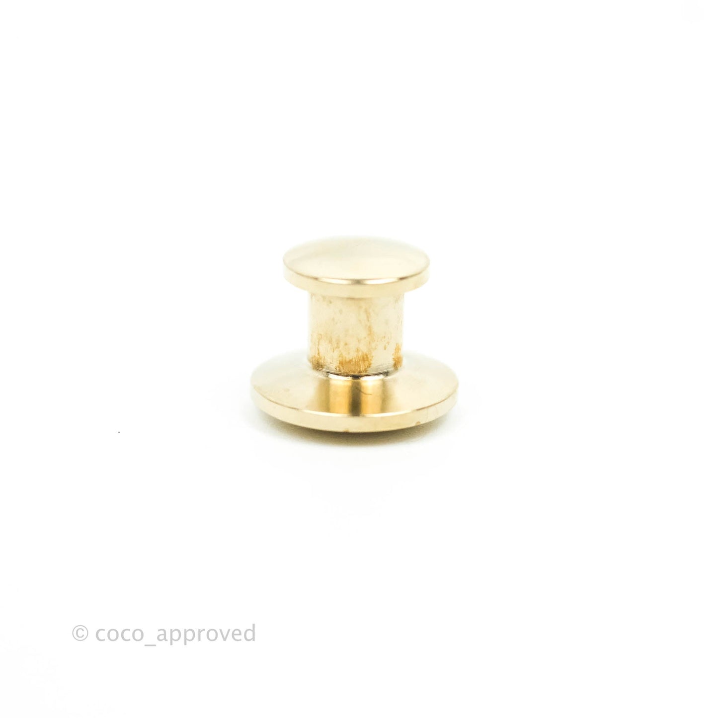 Chanel Pearl Black Resin Drop CC Brooch Gold Tone 21A