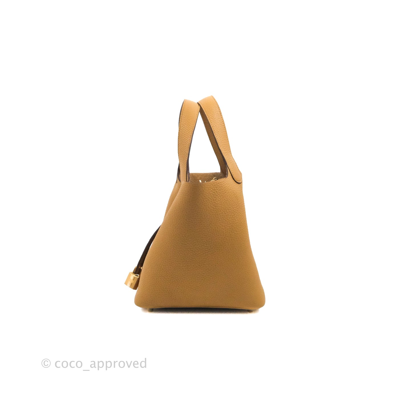 Hermès Picotin Lock 18 Clemence Biscuit 48 Gold Hardware