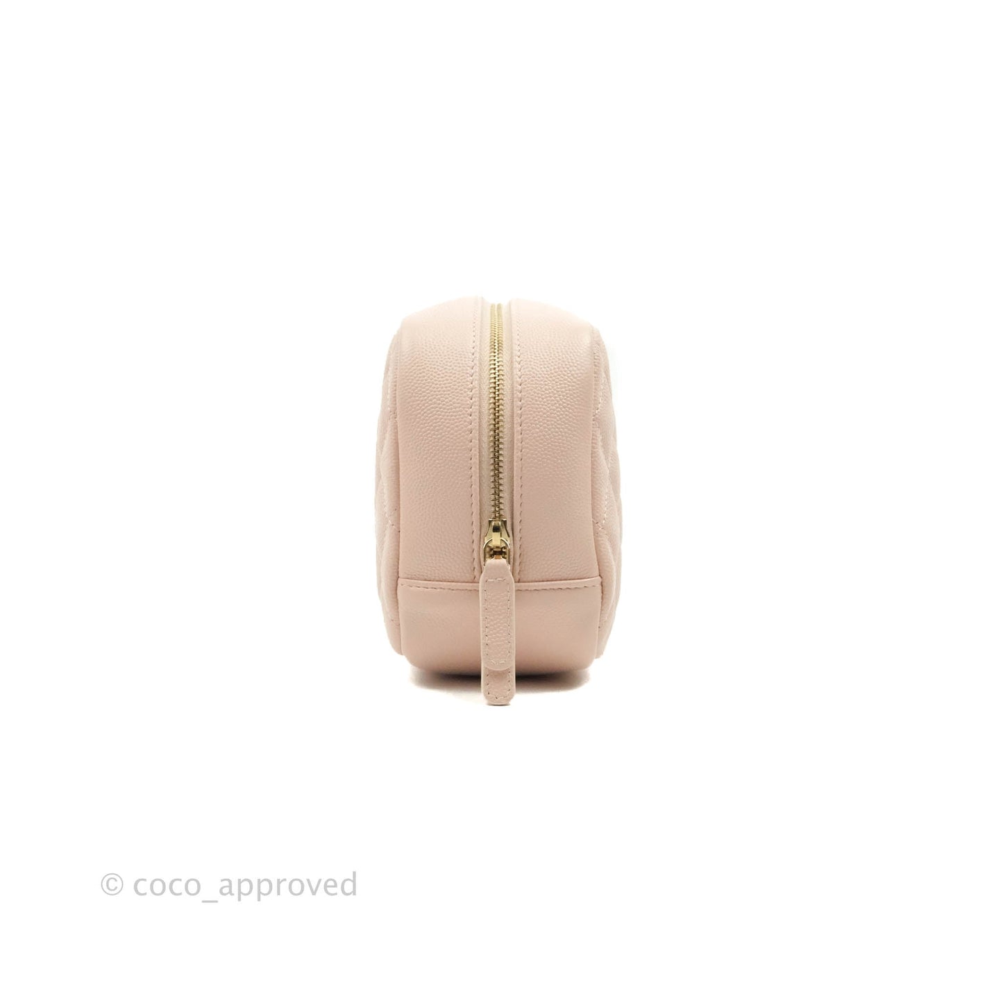 Chanel Large Classic Pouch Light Pink Caviar Gold Hardware