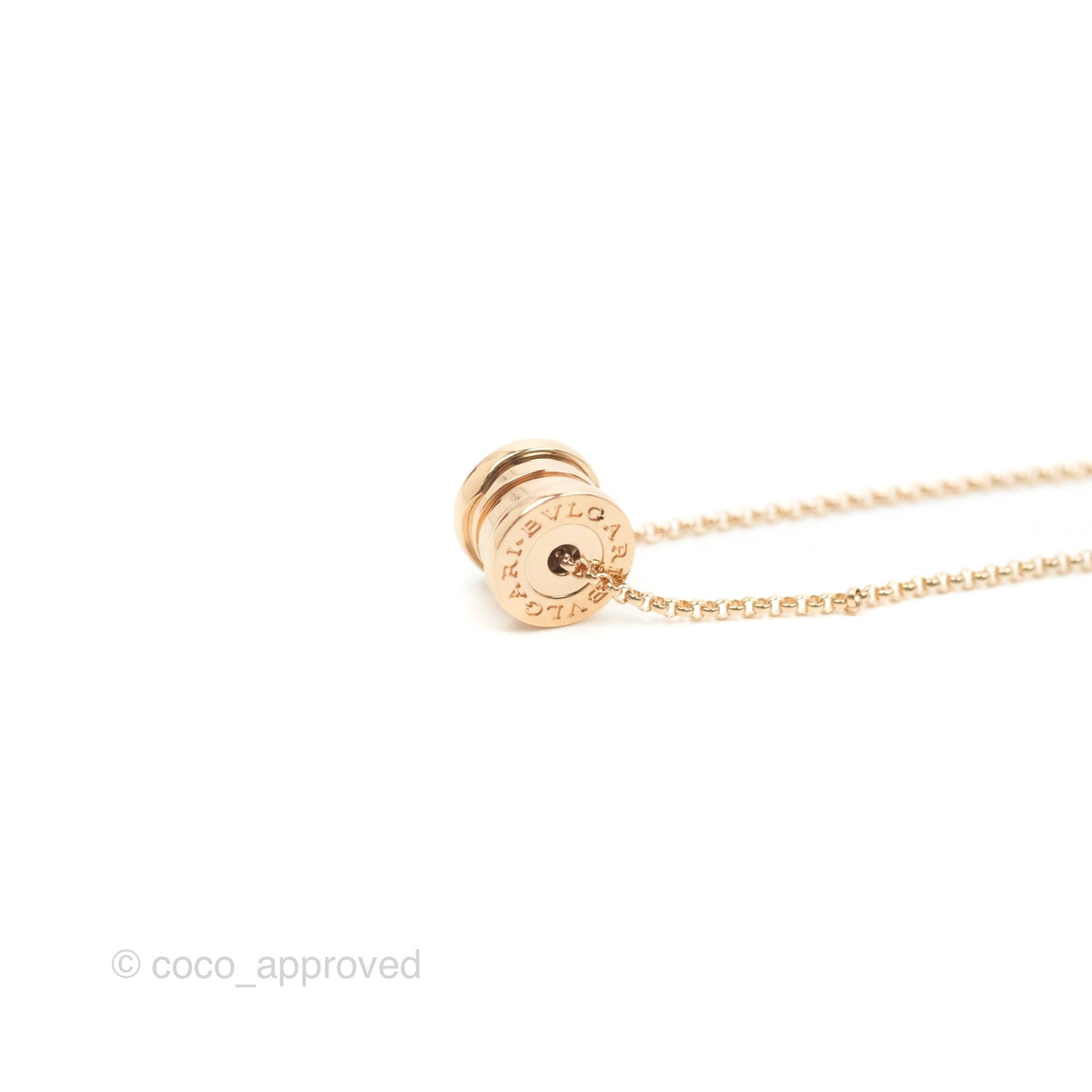 Bvlgari Mini Zero1 Necklace Rose Gold