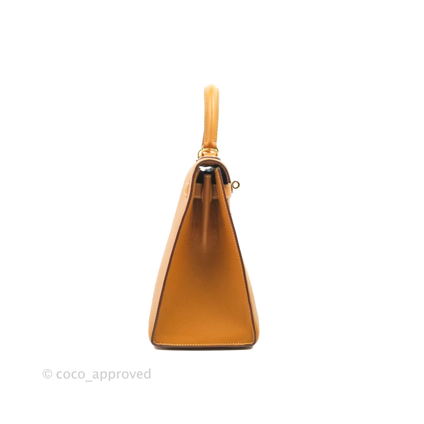 Hermès Vintage Kelly 28 Gold Epsom Gold Hardware