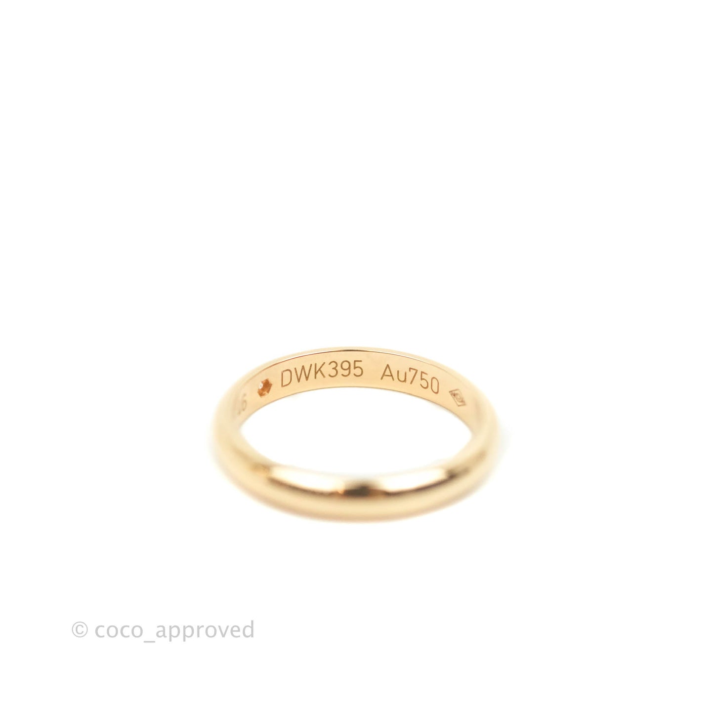 Cartier 1895 Rose Gold Diamond Ring Size 46