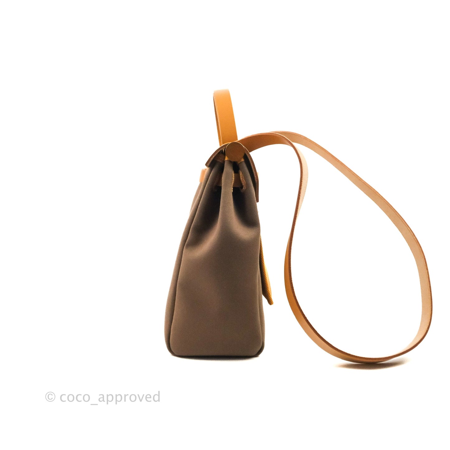 Hermès Herbag Retourne Zip 31 Etoupe-Dune/ Naturel Sable Canvas Gold Hardware