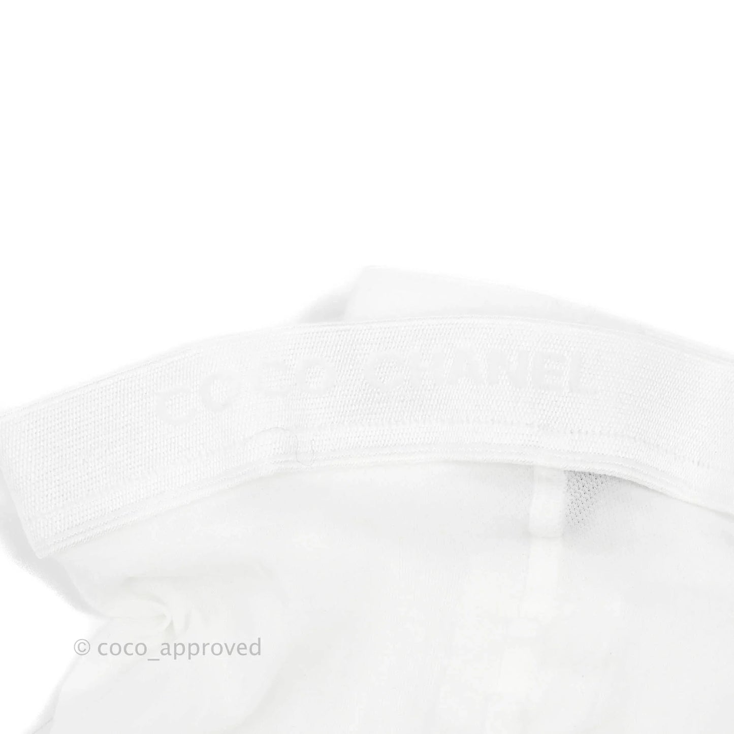 Chanel White Tights with CC Logo Size S