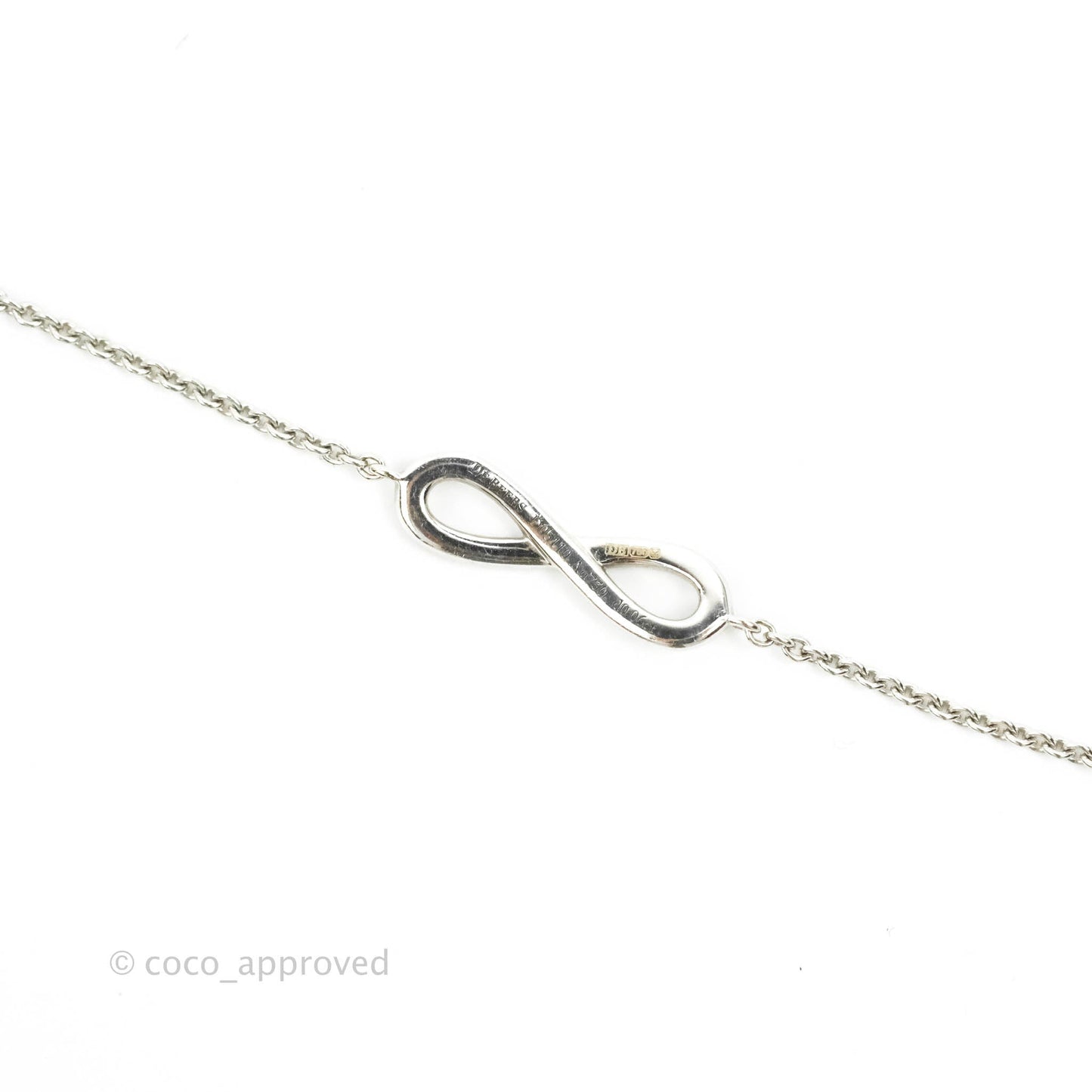 De Beers Infinity Bracelet White Gold Diamond 0.06ct
