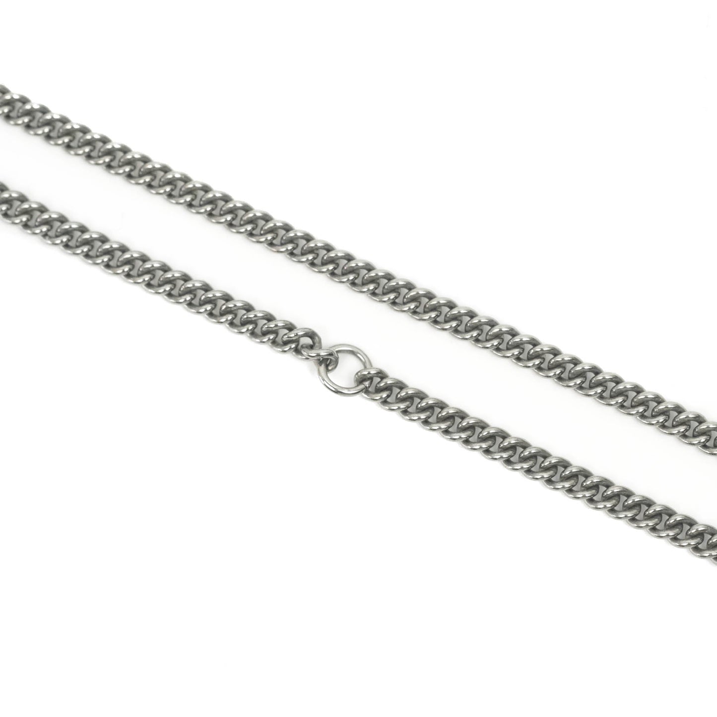 Chanel CC Pearl Necklace Gun Metal 13B