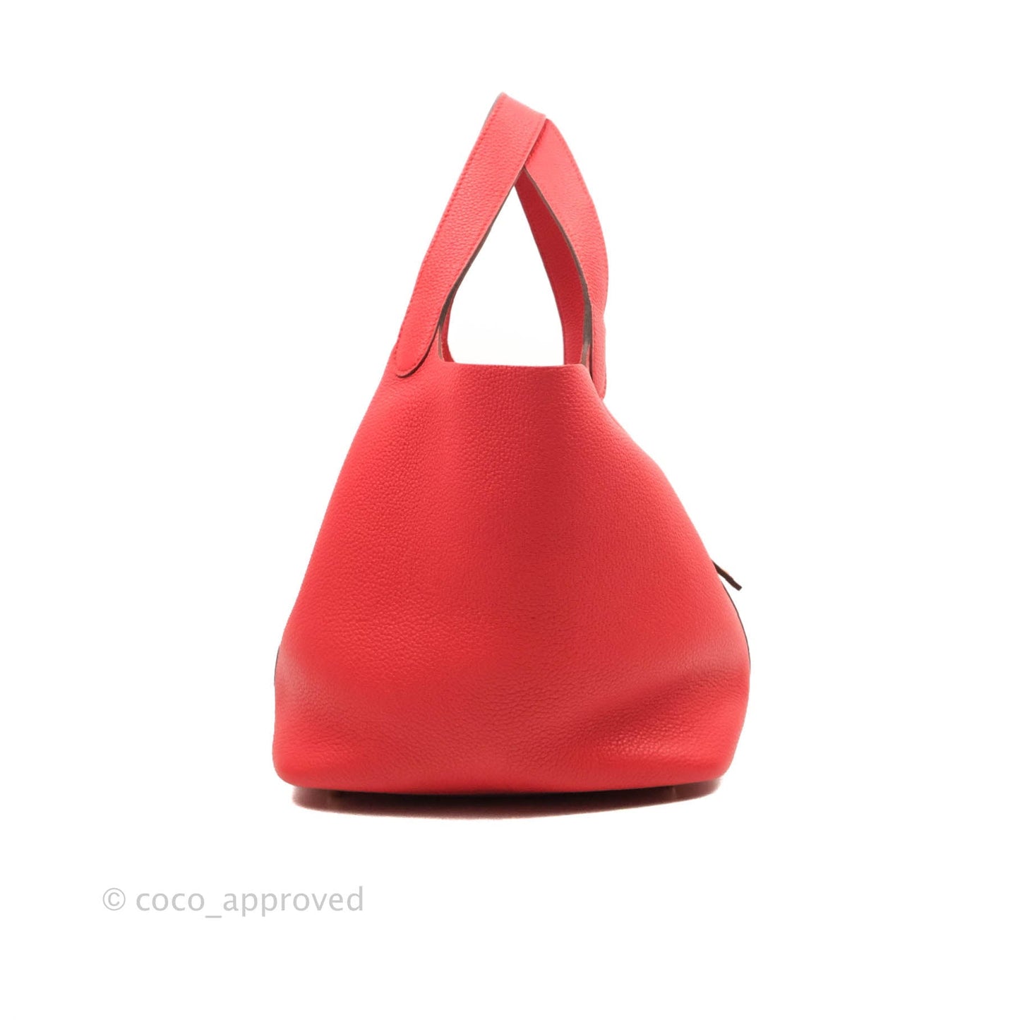 Hermès Picotin 22 Clemence Rouge de Coeur Gold Hardware