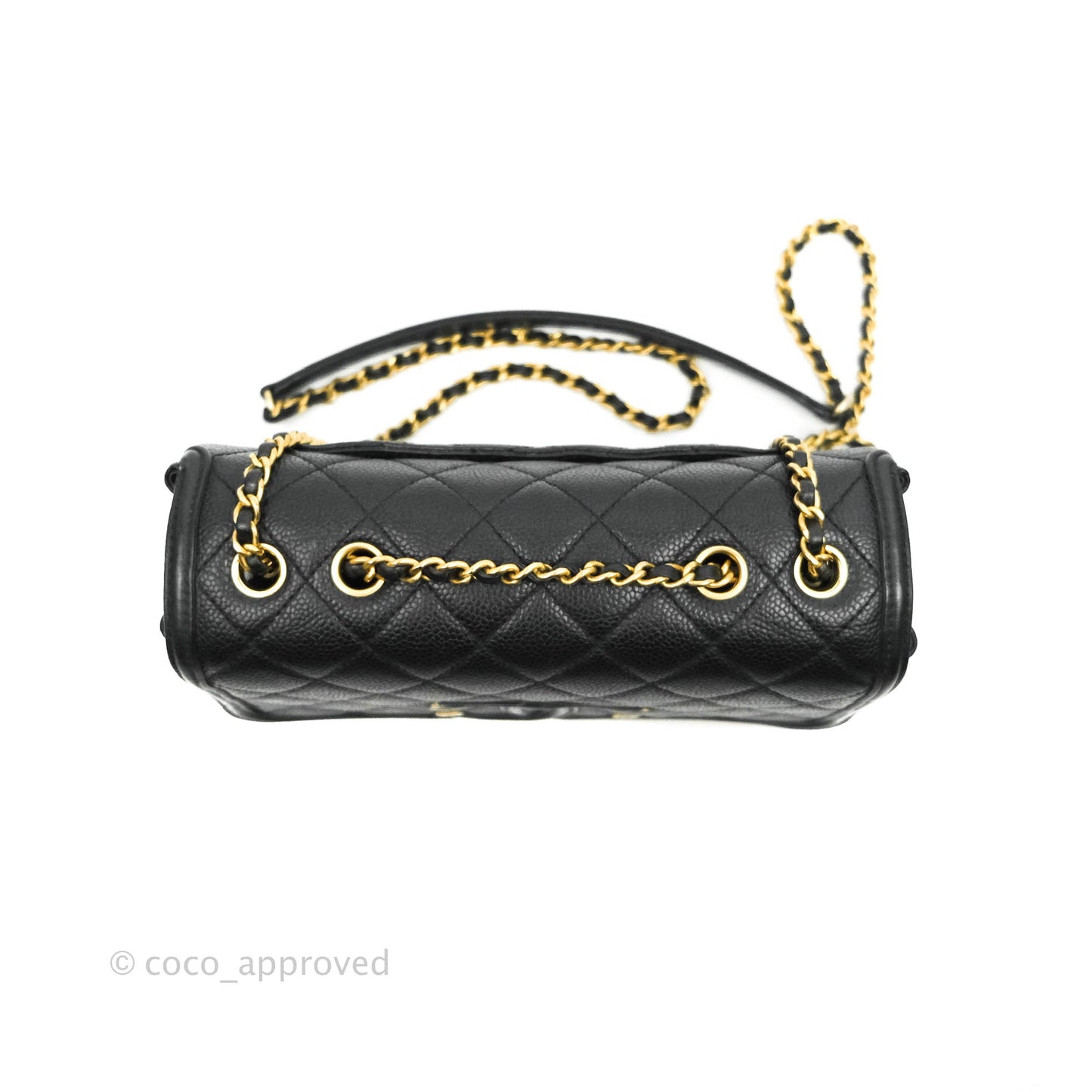 Chanel Quilted Small CC Filigree Flap Black Caviar