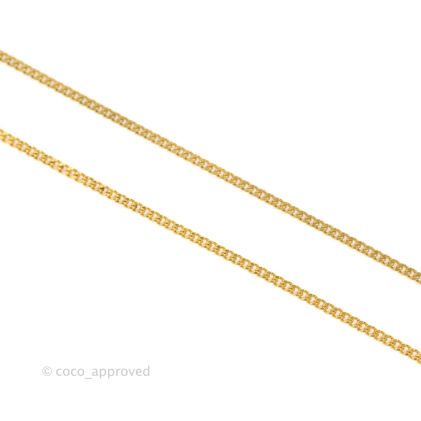Chanel CC Crystal Pearl Perfume Bottle Necklace Gold Tone 20A