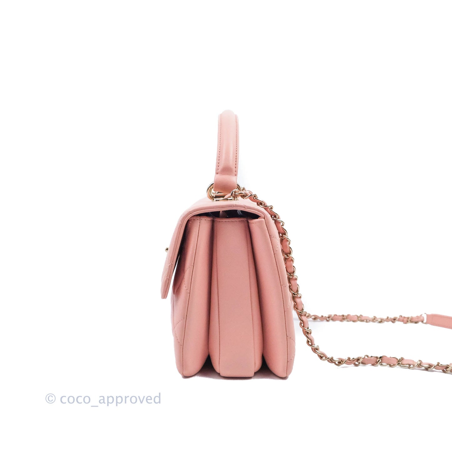 Chanel Small Trendy CC Pink Lambskin Gold Hardware