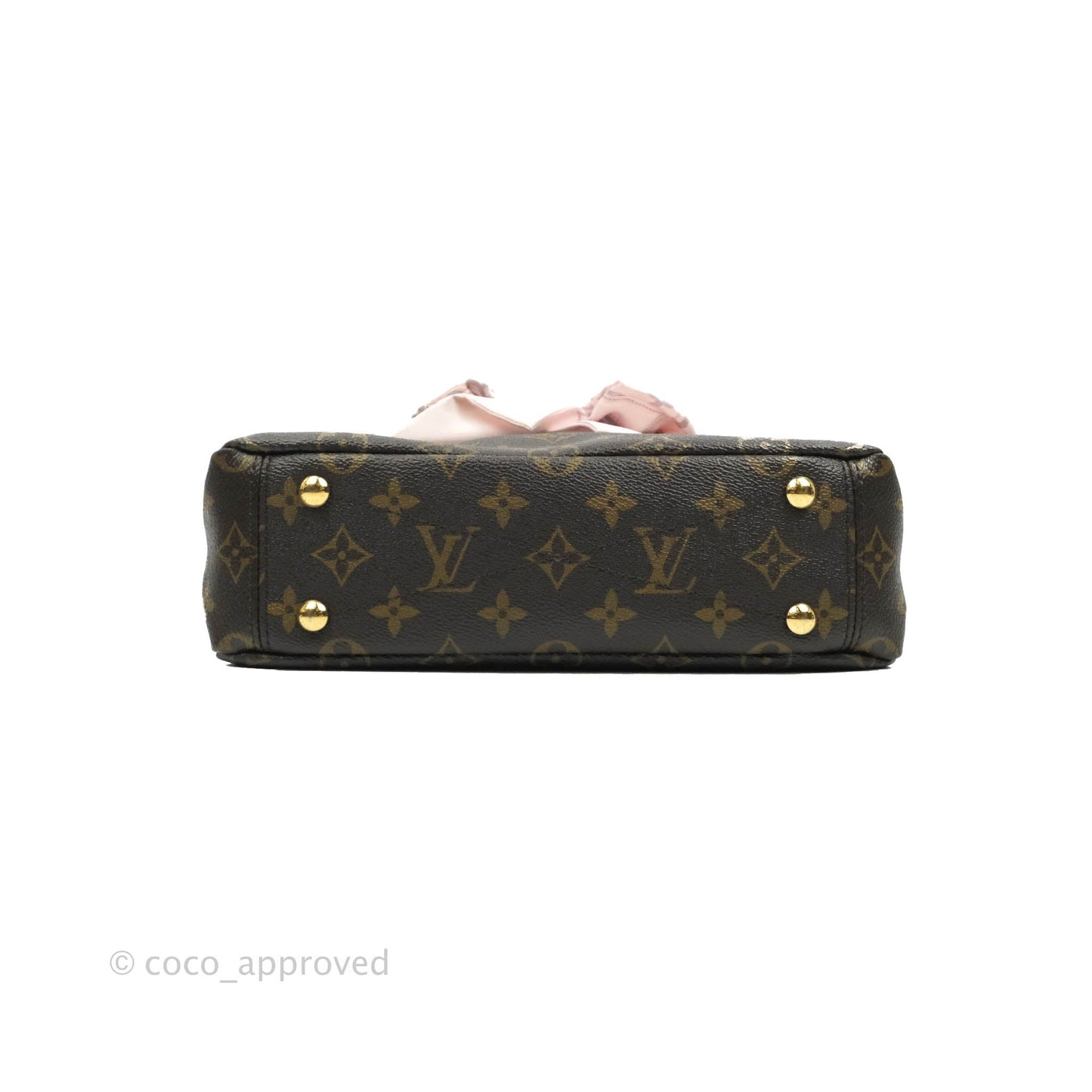 LV Pallas BB Pink Monogram Canvas Shoulder Bag With Twilly